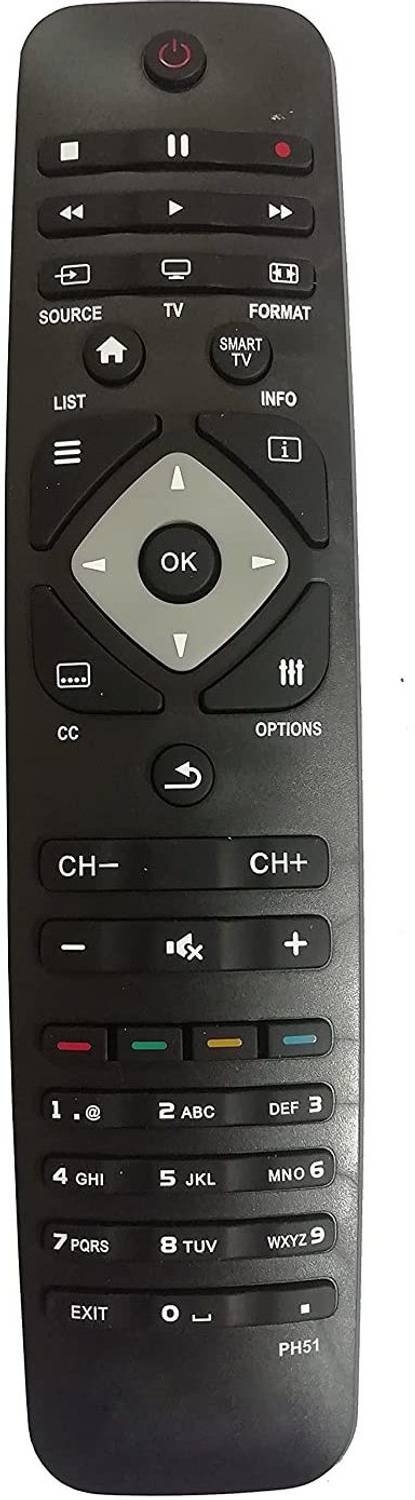 LRIPL PH51 LCD LED Smart TV Universal Remote Control Compatible for Philips LCD LED Remote Controller