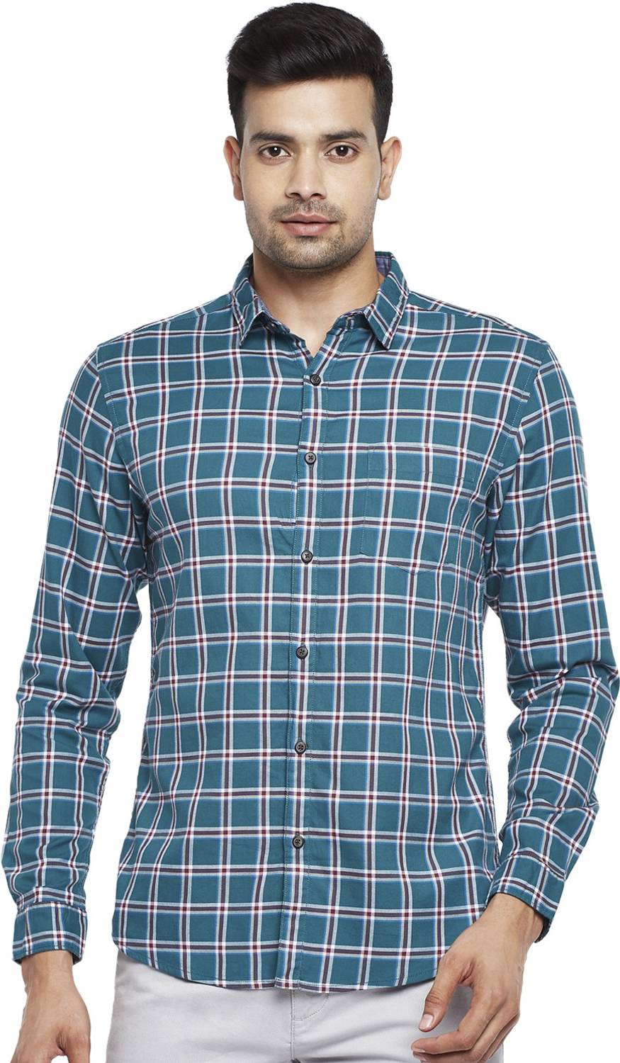 Byford by Pantaloons Men Checkered Casual Multicolor Shirt