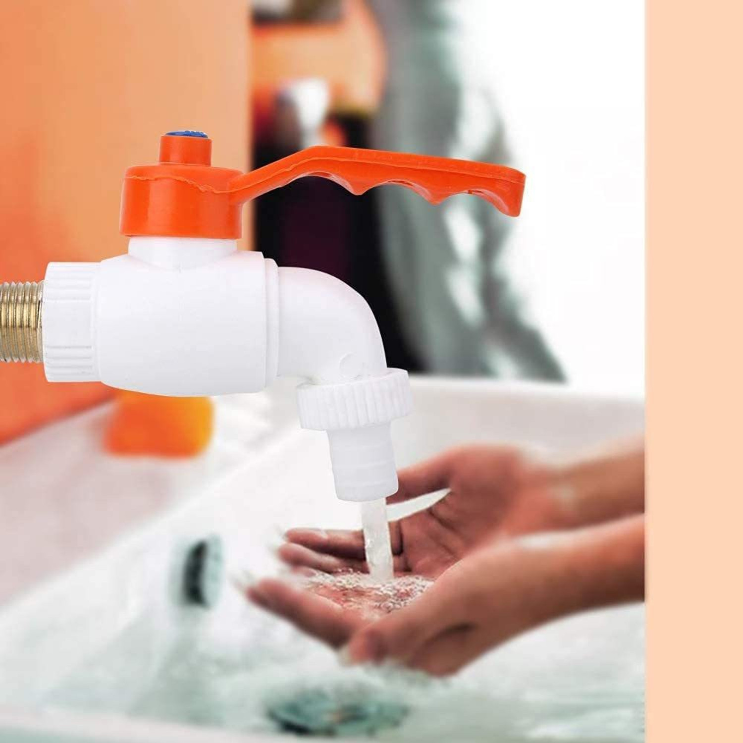 Image of Prestige Premium quality PVC Heavy Garden Tap /Outdoor Tap Premium quality PVC Heavy Garden Tap /Outdoor Pack Of-9 Tap Bib Tap Faucet (Wall Mount Installation Type) Bib Tap Faucet