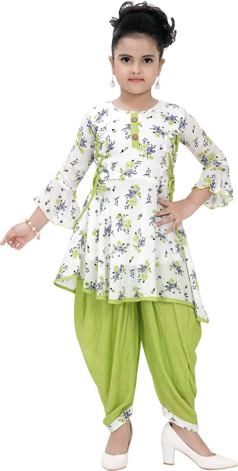 Arshia Fashions Girls Party(Festive) Kurta Dhoti Pant