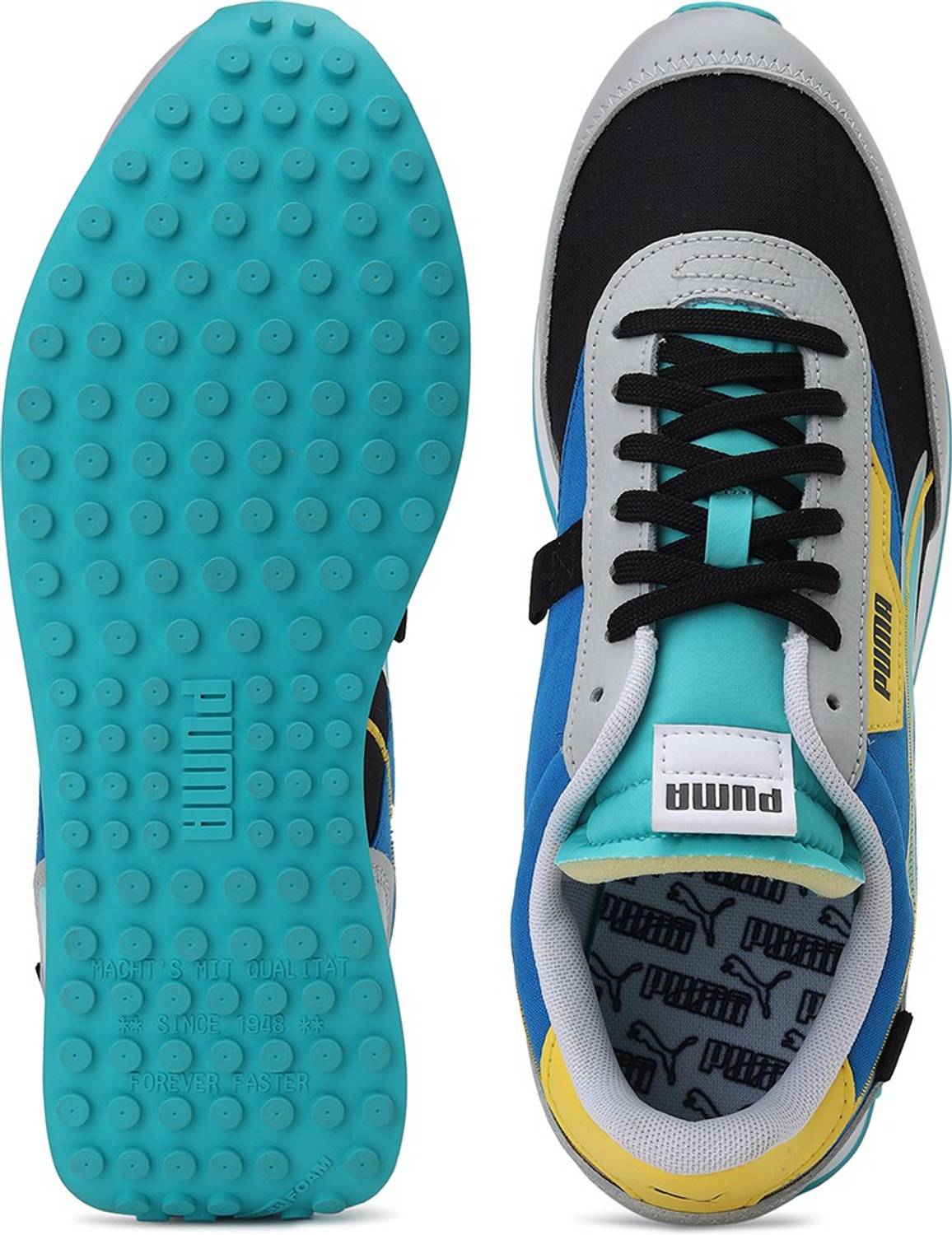 PUMA Future Rider Twofold Black Sneakers For Men - Image 3