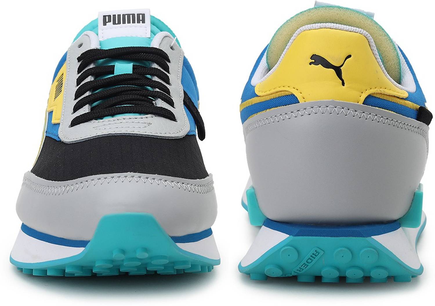 PUMA Future Rider Twofold Black Sneakers For Men - Image 2
