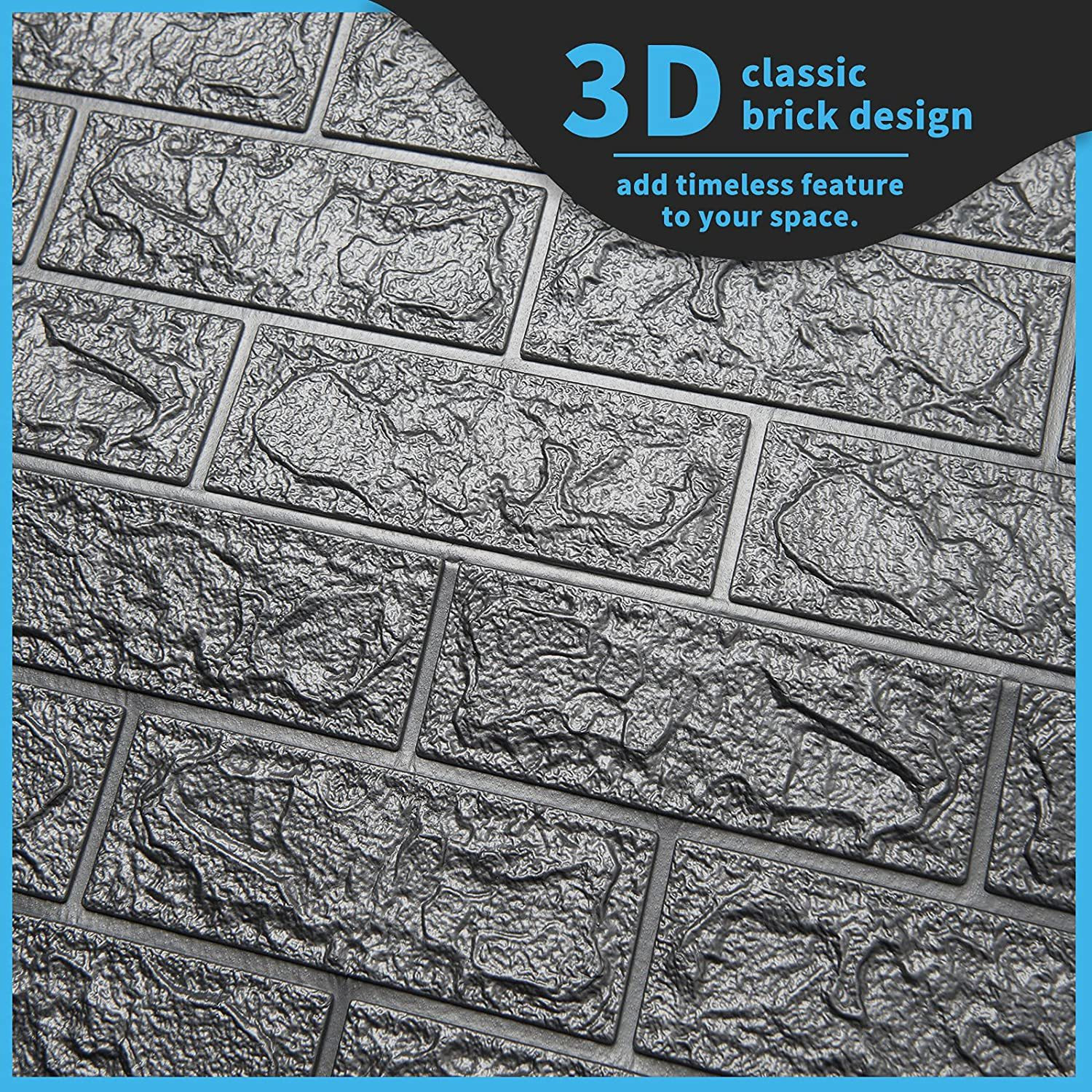 Image of Skywall 77 cm 3D BRICK WALL STICKER FOR WALL Self Adhesive Sticker
