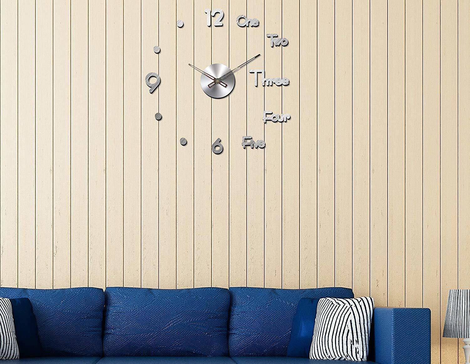 Shopper52 60cm Silver Wall Clock - Image 4