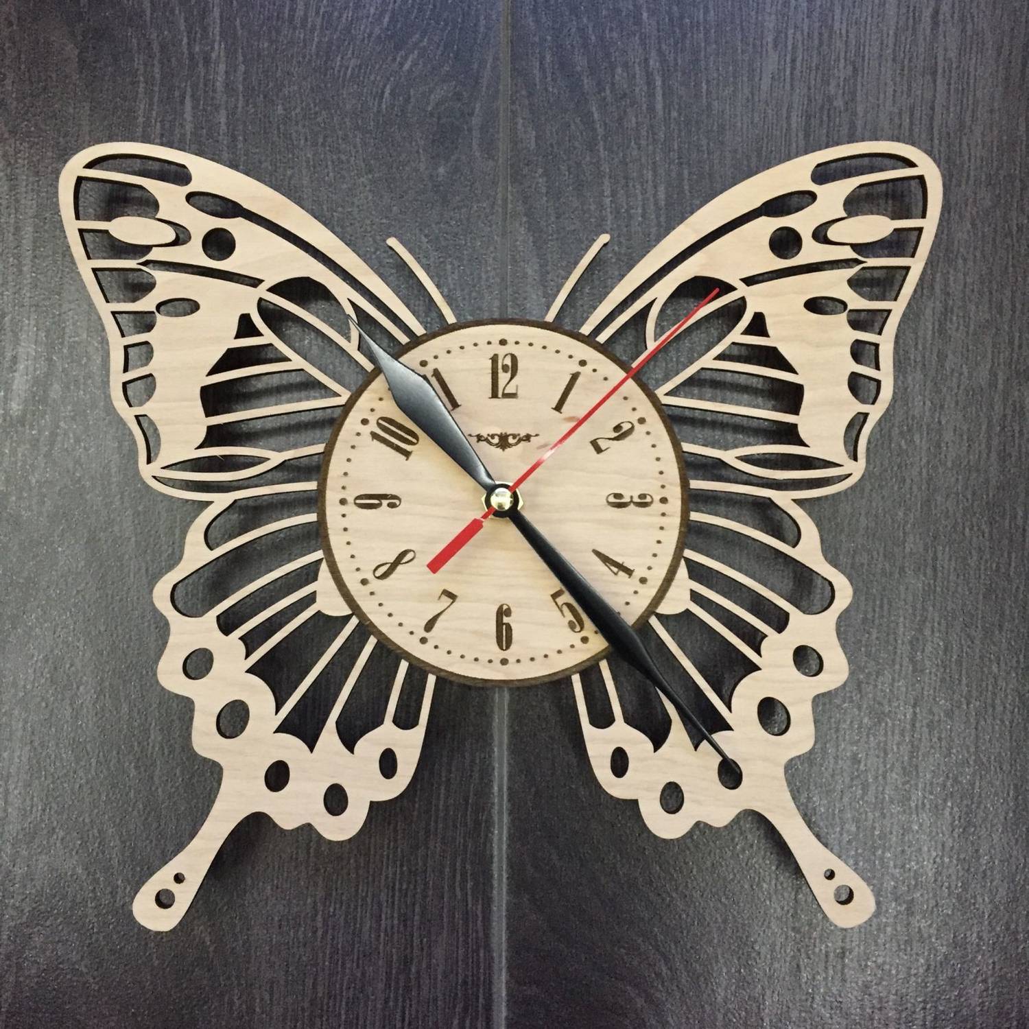 Qeznef Analog 30 cm X 30 cm Wall Clock (Beige, Without Glass, Sta