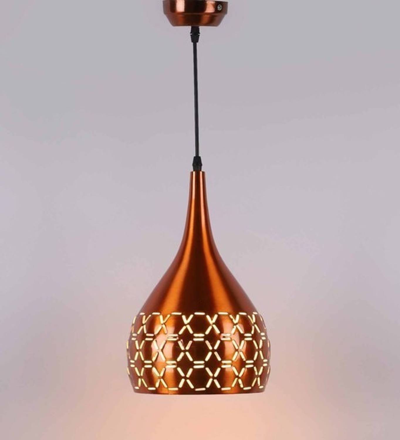 GENREE GEN-6 INCH COPPER CUTTING HANGING Pendant Light/Hanging