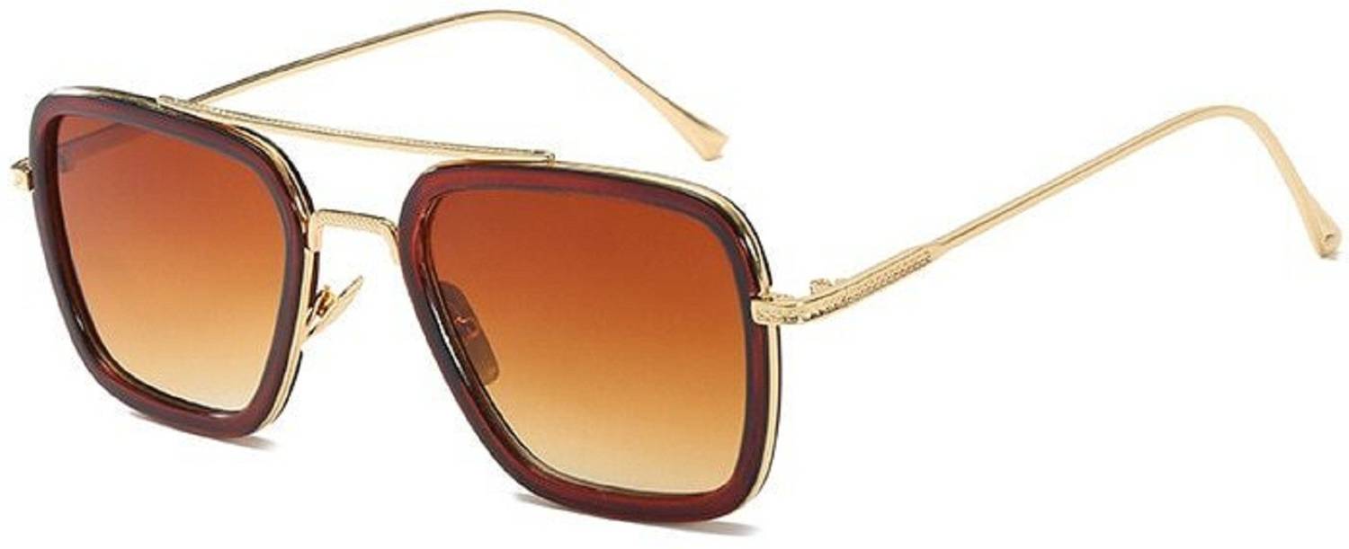 Augen Retro Square Sunglasses