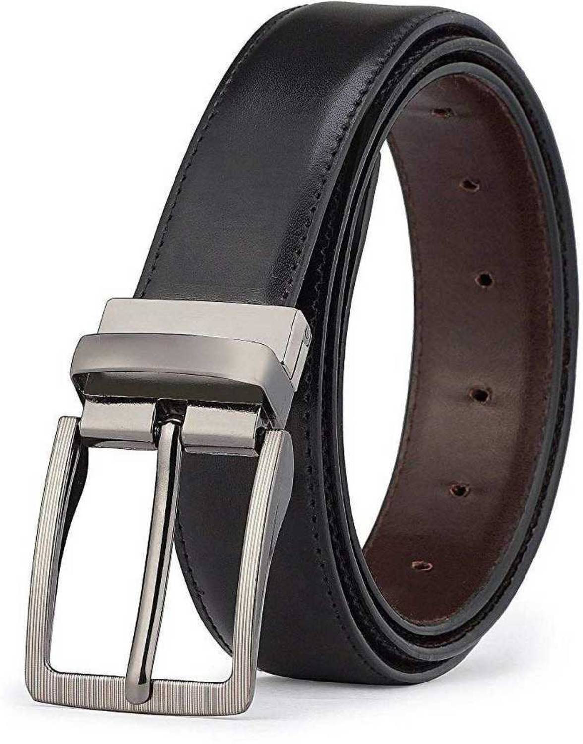 Belton Men & Women Black Artificial Leather Belt