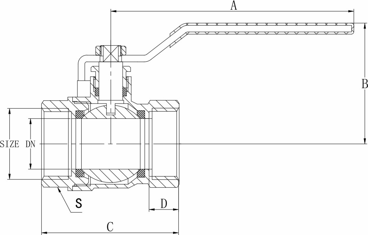 Image of RN Forged Brass , Nickel Plated Art-1710 32Mm(1-1 /4') Ball Valves
