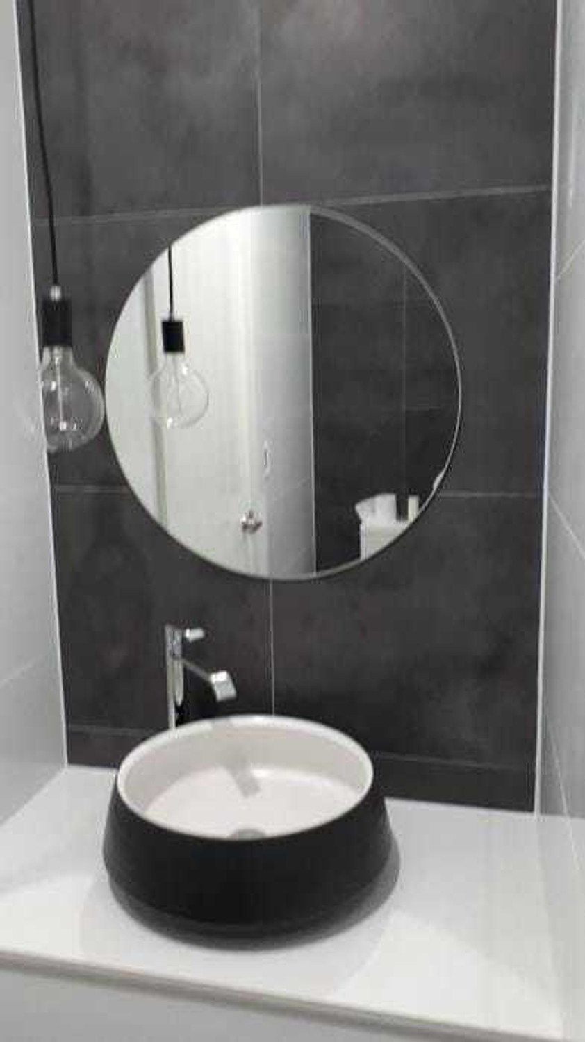 Image of windowera FLAT EDGE POISHED / 12 inch INCH Bathroom Mirror