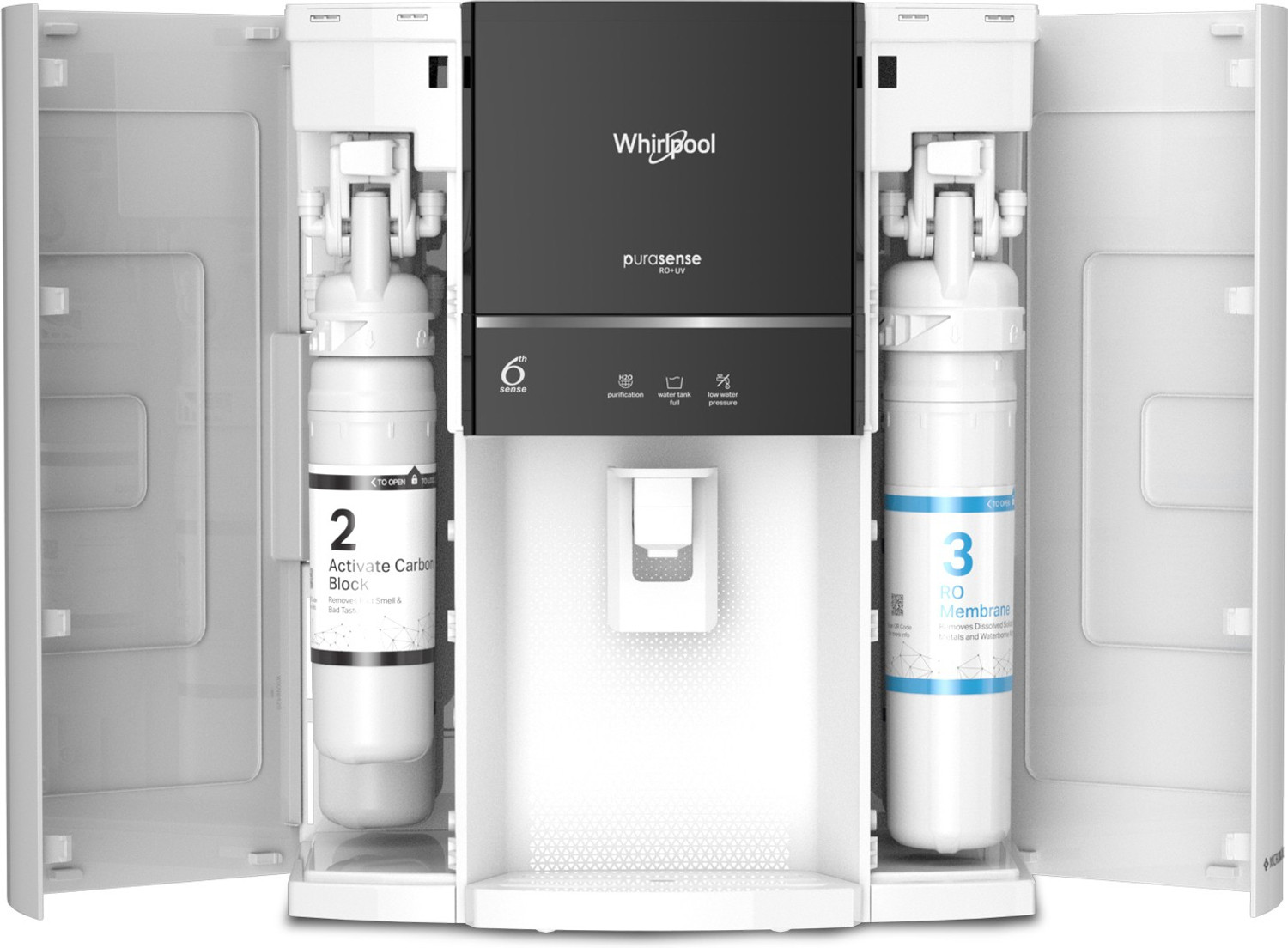 Image of Whirlpool PURASENSE 7 L RO + UV Water Purifier