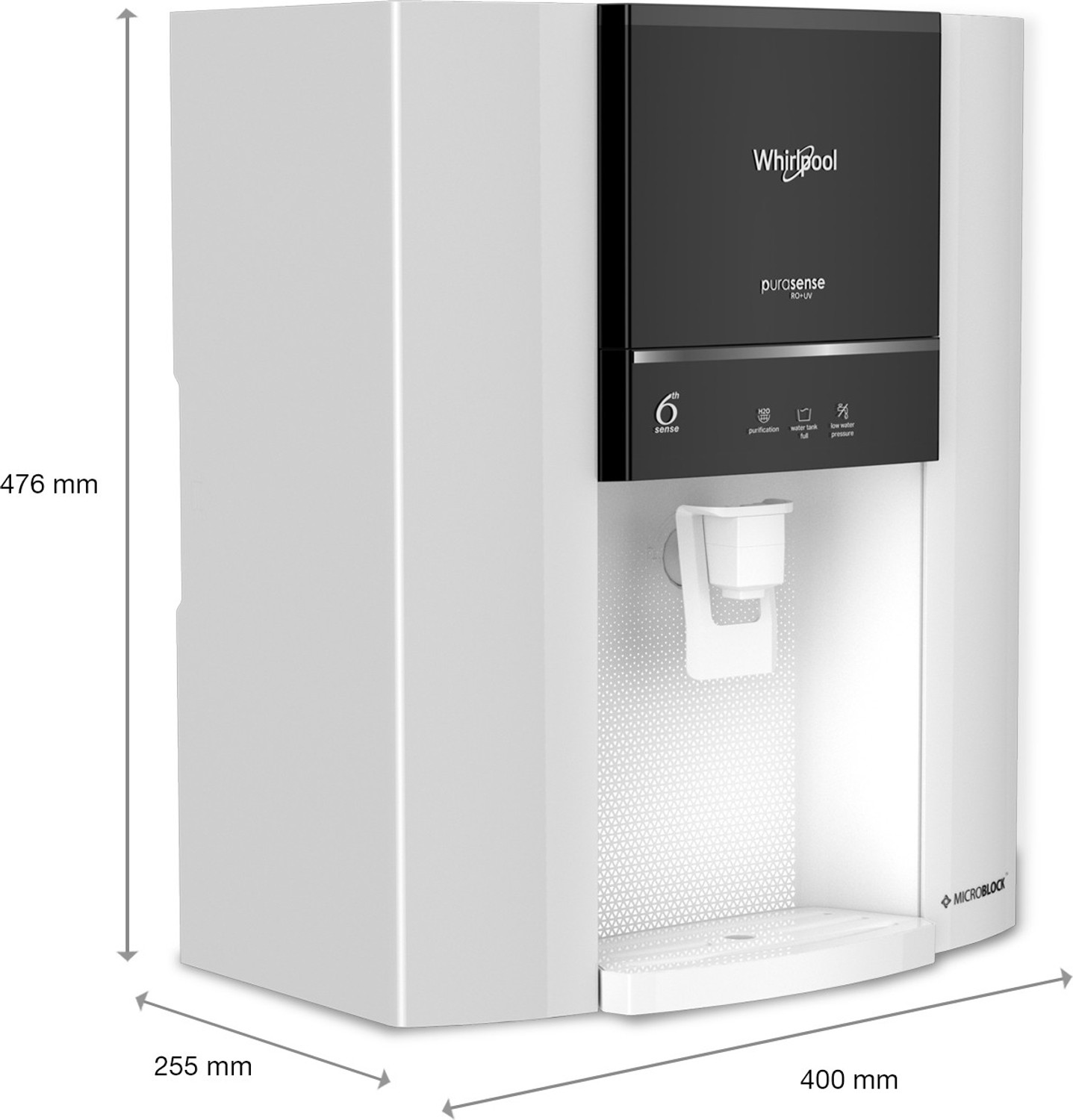 Image of Whirlpool PURASENSE 7 L RO + UV Water Purifier