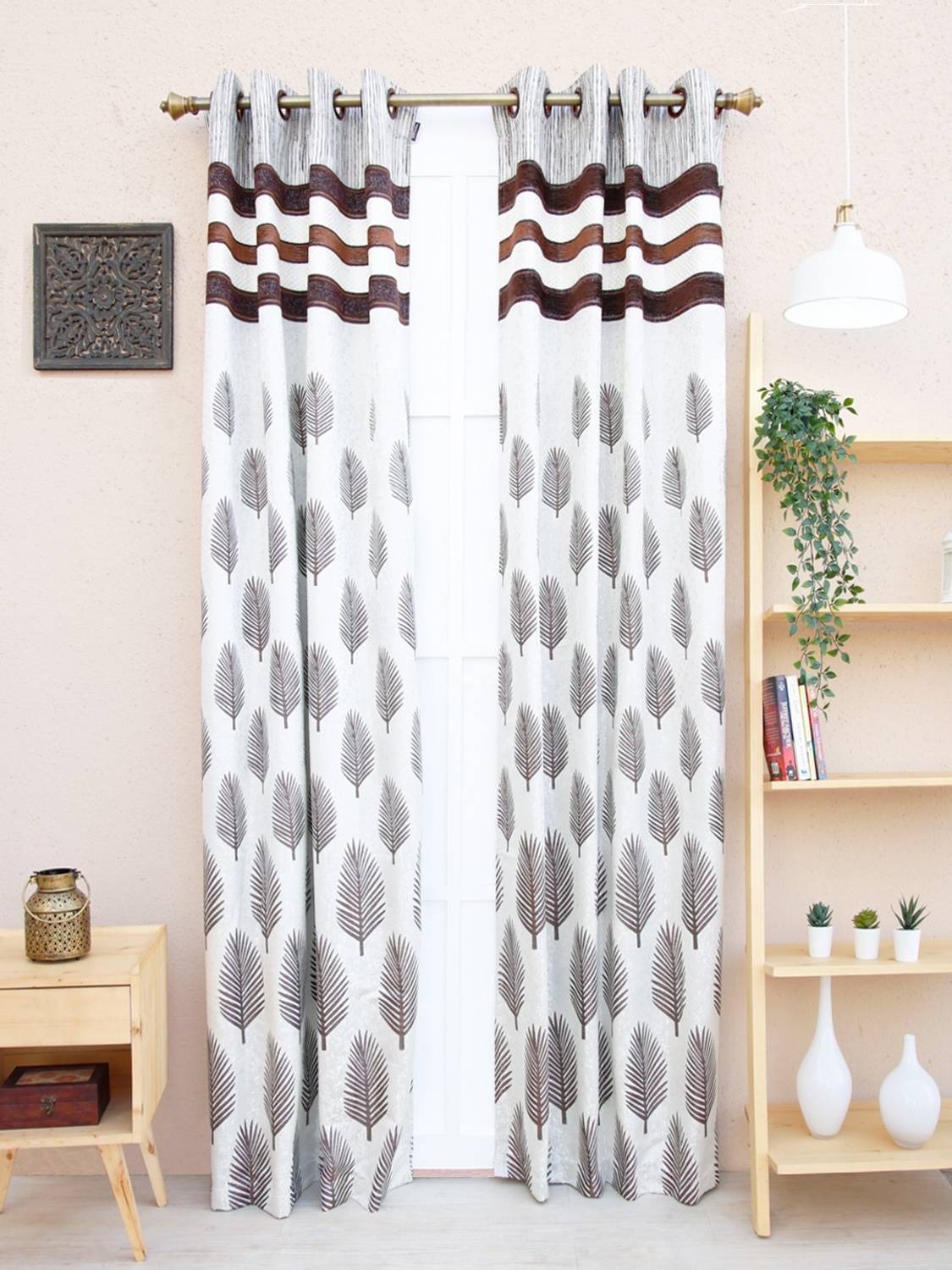 Ariana 152 cm (5 ft) Window Jacquard Room Darkening Curtain Single Curtain
