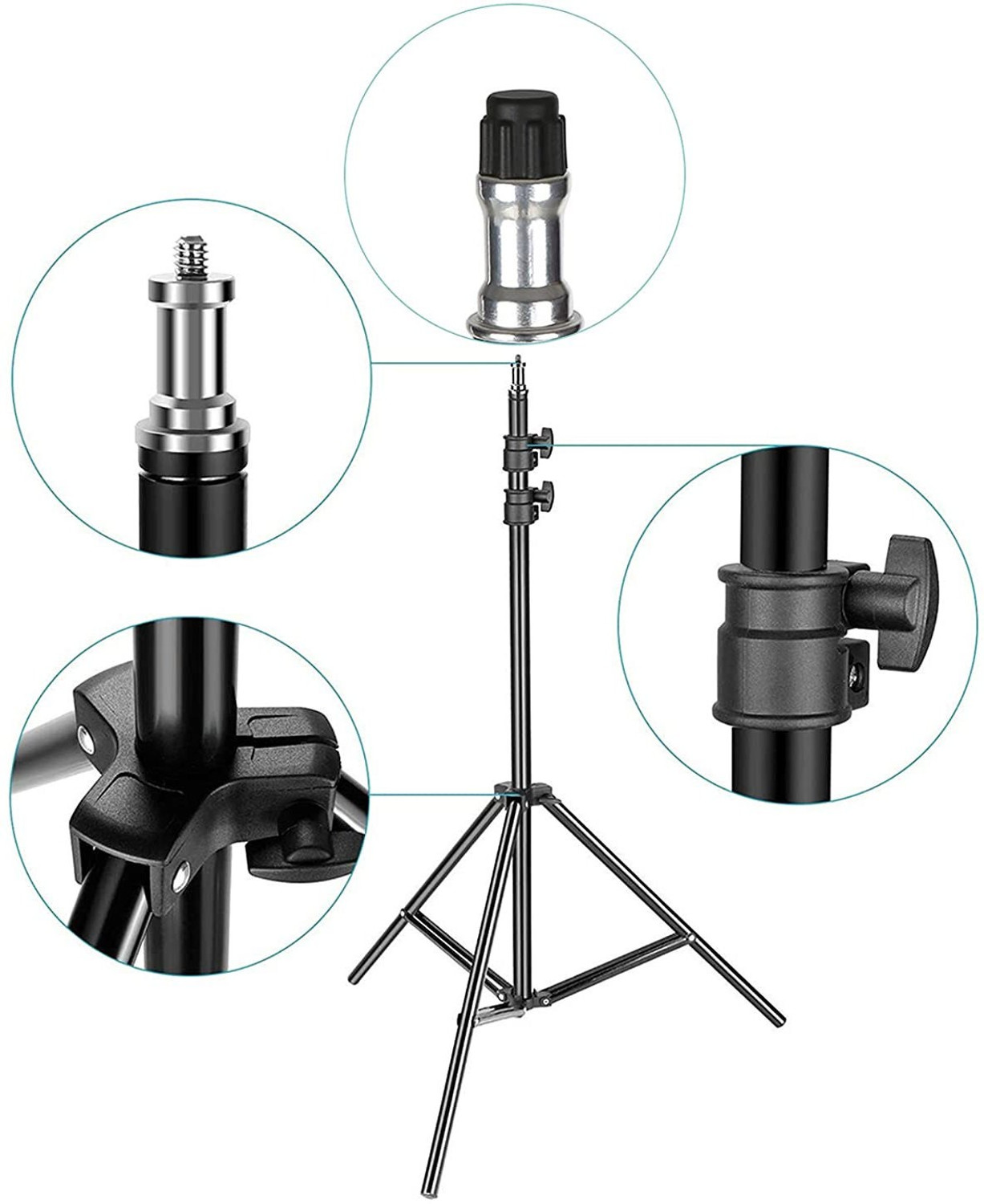Image of Treadmill TOP SELLING Lightweight Aluminium Adjustable Portable and Foldable Tripod Stand 360 Degree Rotational with Big Tripod Stand Holder,Photo /Video Shoot Tripod