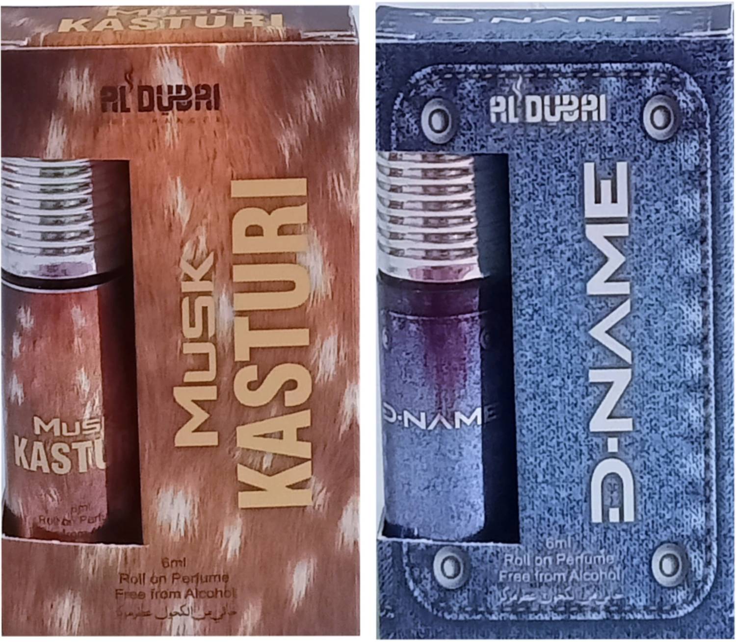 AL DUBAI Musk Kasturi Nd Dname Attar 6ML Pack Of 2 Floral Attar