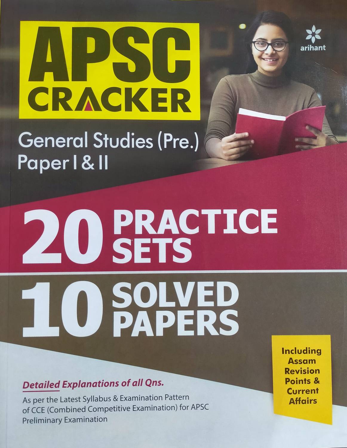 Apsc Cracker 20 Practice Sets 10 Solved Papers General Studies Pre Paper 1 & 2