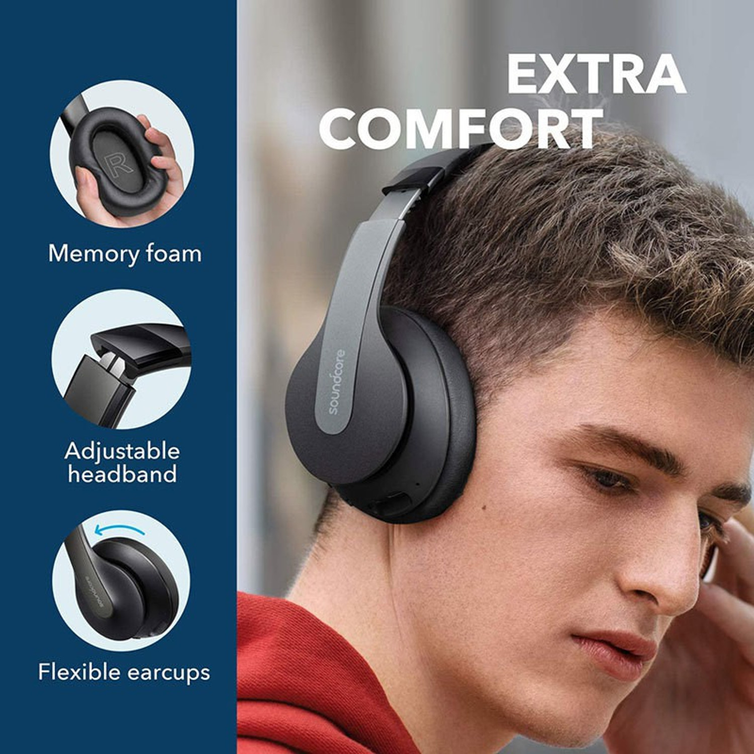 Image of Soundcore by Anker Life Q10 with Fast Charging Bluetooth