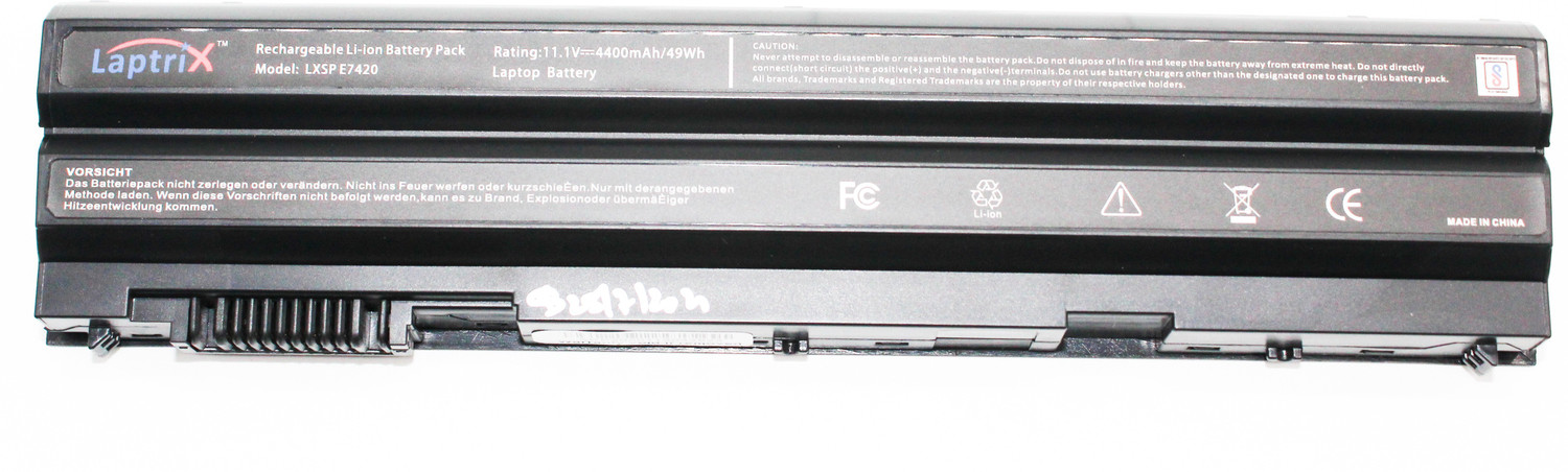 Image of Laptrix E6530 E5420 E5530 E5520 E6540 E6520 E6440 E6420 E6430 3460 3560 Precision M2800 Series 6 Cell Laptop Battery