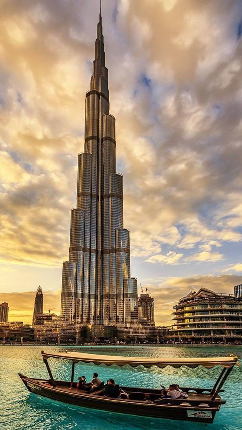 BURJ KHALIFA HD POSTER FOR ROOM AND OFFICES Paper Print