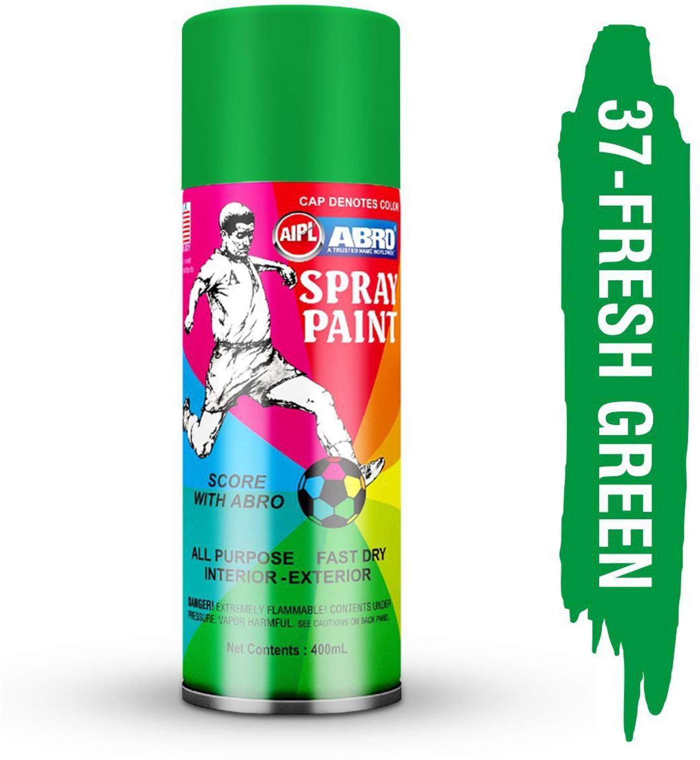 ABRO Premium Quality Spray Paint from well know USA Brand - ABRO Green Spray Paint 400 ml