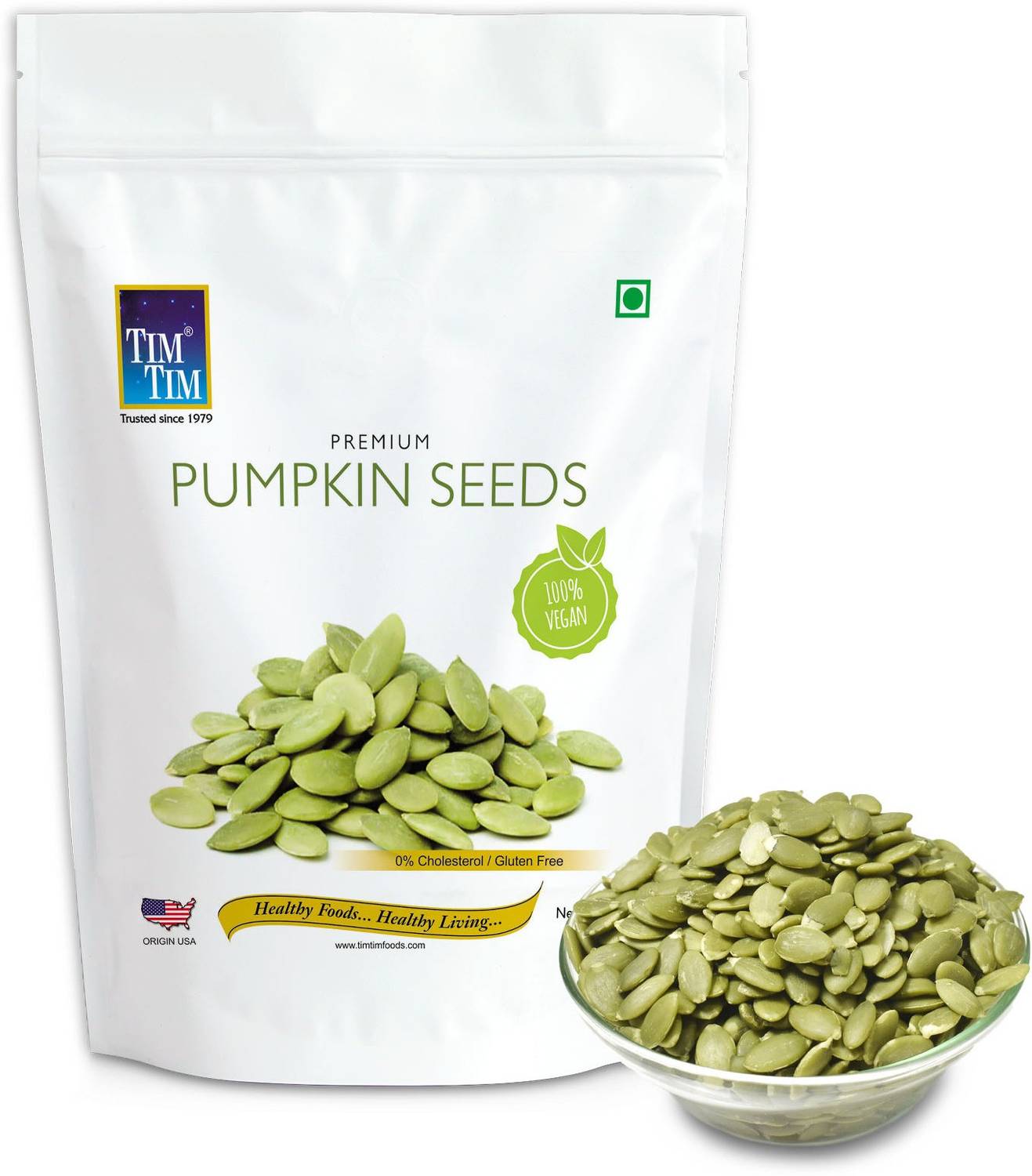 Tim Tim Premium Pumpkin Seeds - High protein and Fibre Rich Super...mo