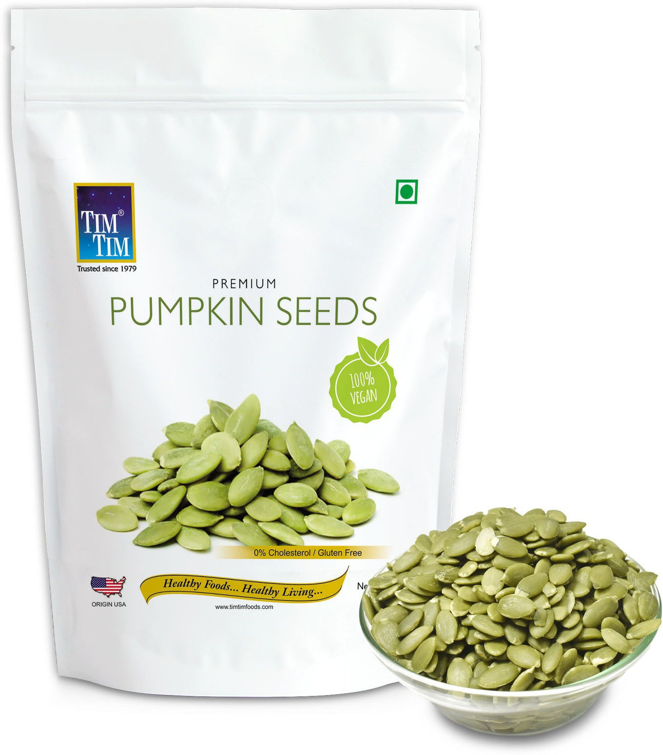 Image of Tim Tim Premium Pumpkin Seeds - High protein and Fibre Rich Superfood Pumpkin Seeds