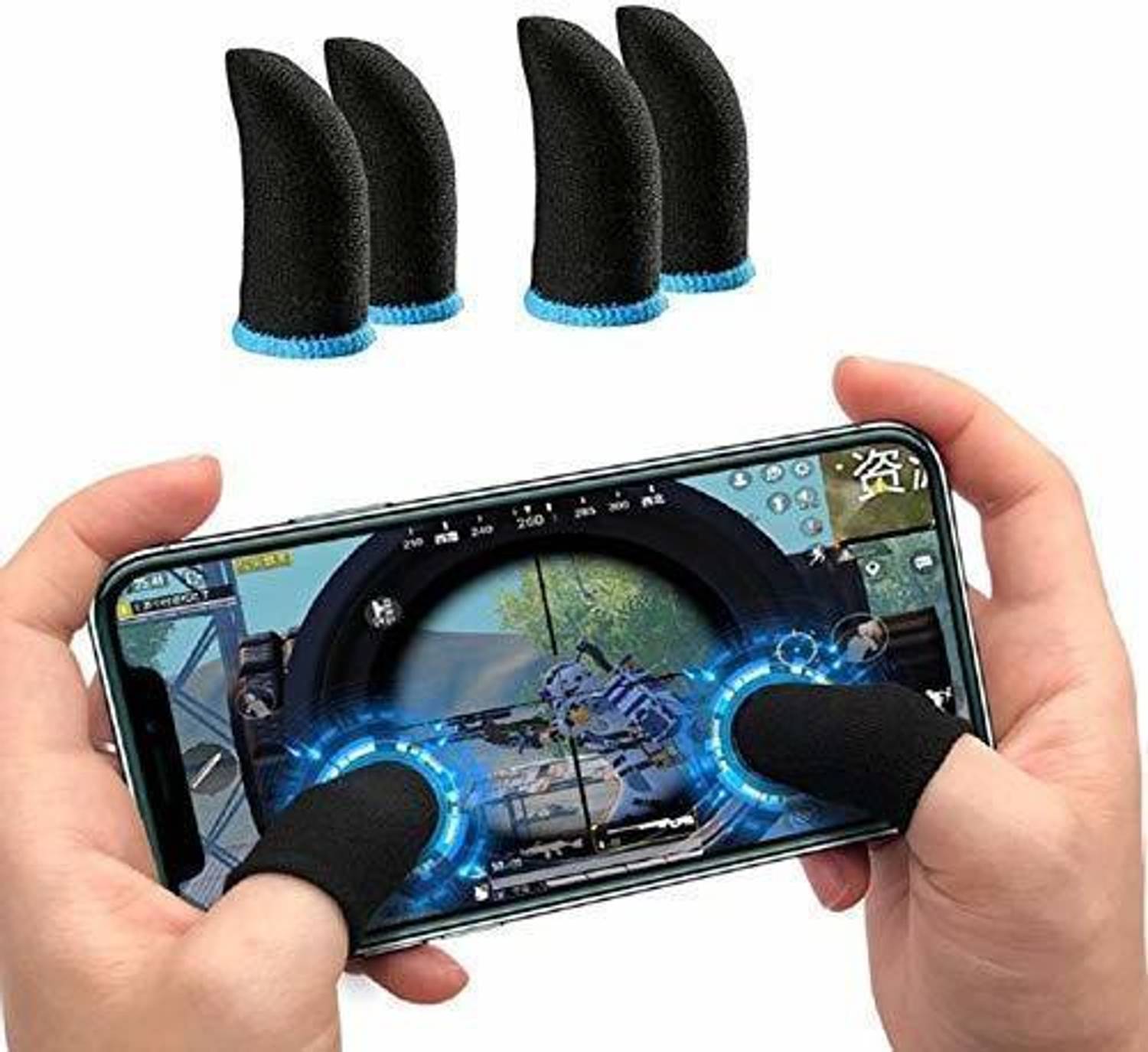 Ancestors (4 Pcs) Thumb & Finger Sleeve for Mobile Gaming, Pubg,Cod,Freefire(Pack of 2 Pair) Finger Sleeve
