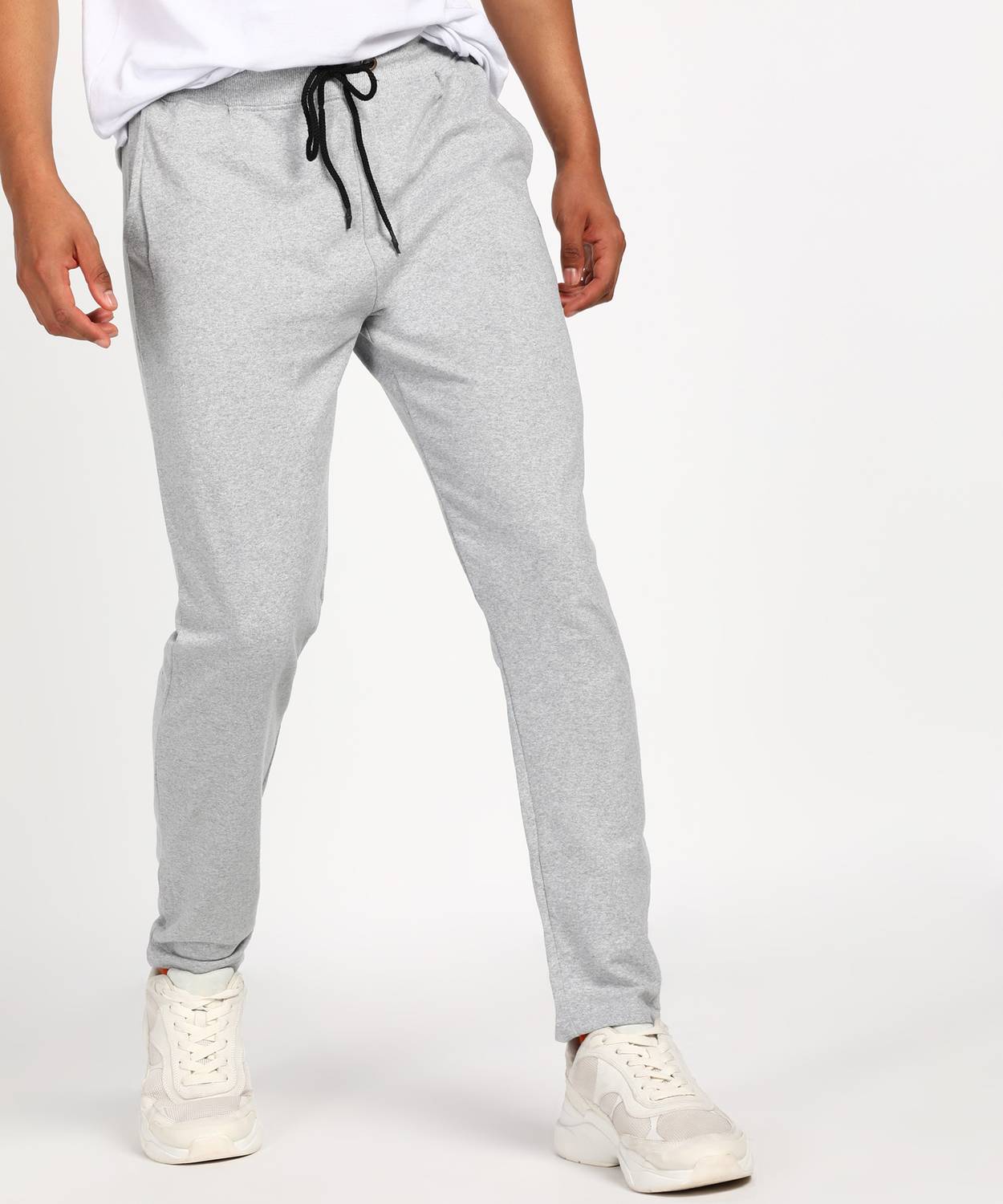 abof by Aditya Birla Solid Men Grey Track Pants