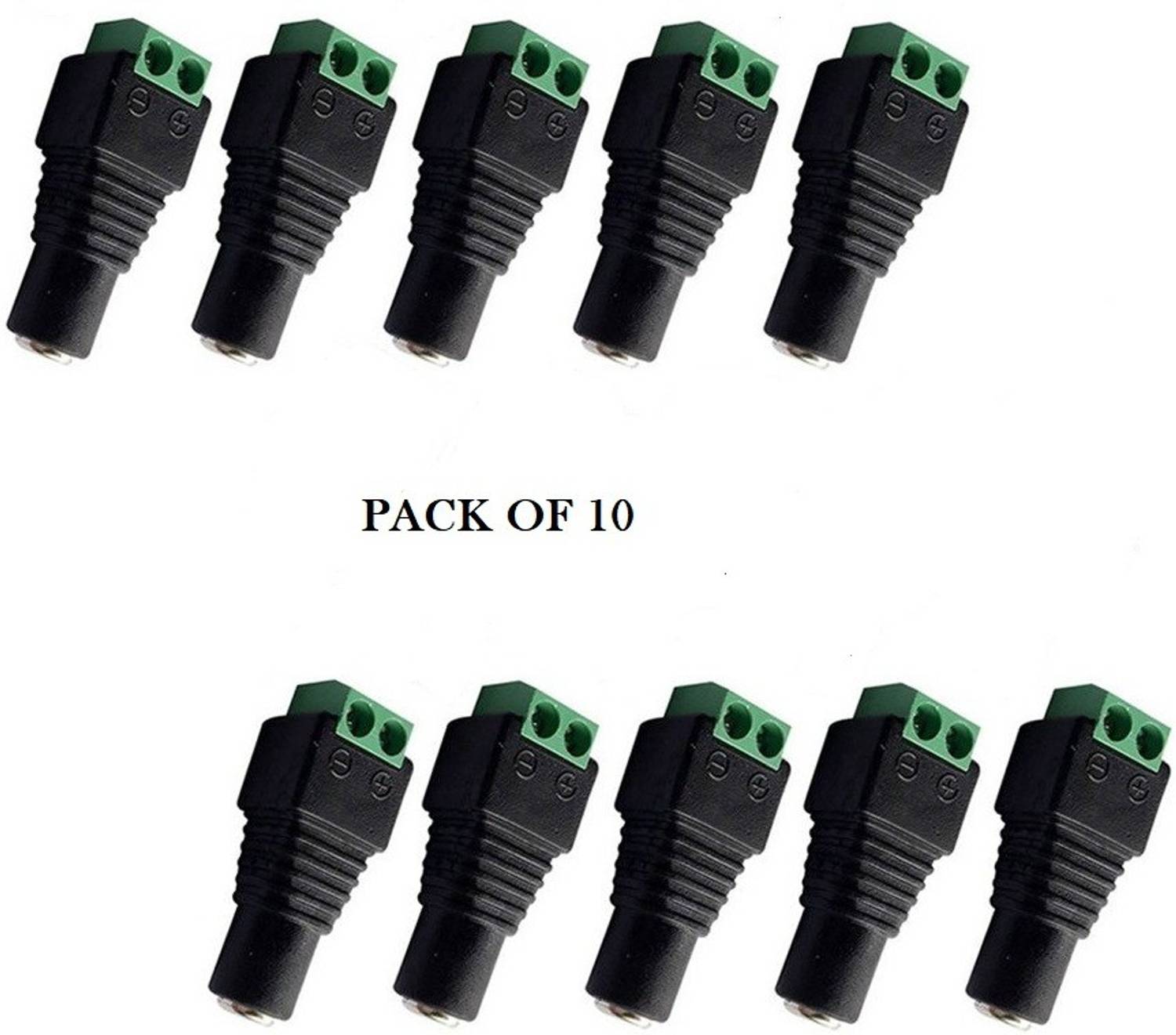 99Gems DC Pin Connector Female With 2 pin Screw Terminal (10 NOS ) Wire Connector