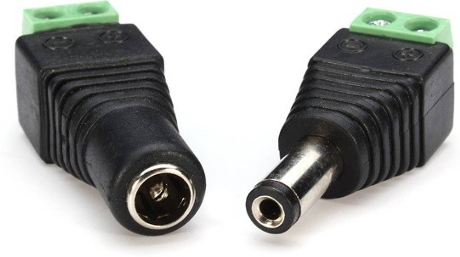 99Gems DC Pin Connector 1 Male + 1 Female (1 SET) With 2 pin Screw Terminal Wire Connector