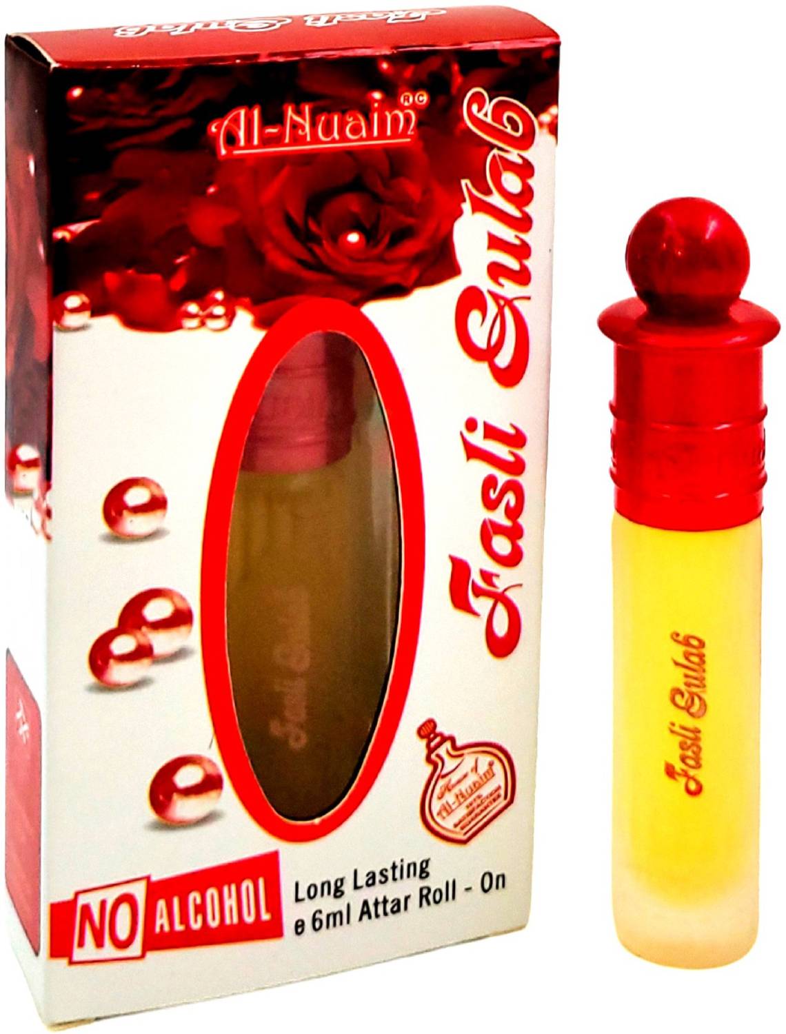 Al-Nuaim Eco series Fasli Gulab Alcohol Free Attar Roll On - 6ml Floral Attar