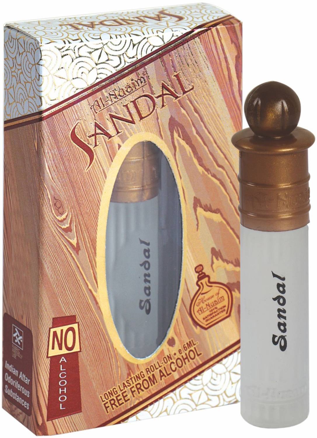 Al-Nuaim Eco series Sandal Alcohol Free Attar Roll On - 6ml Floral Attar
