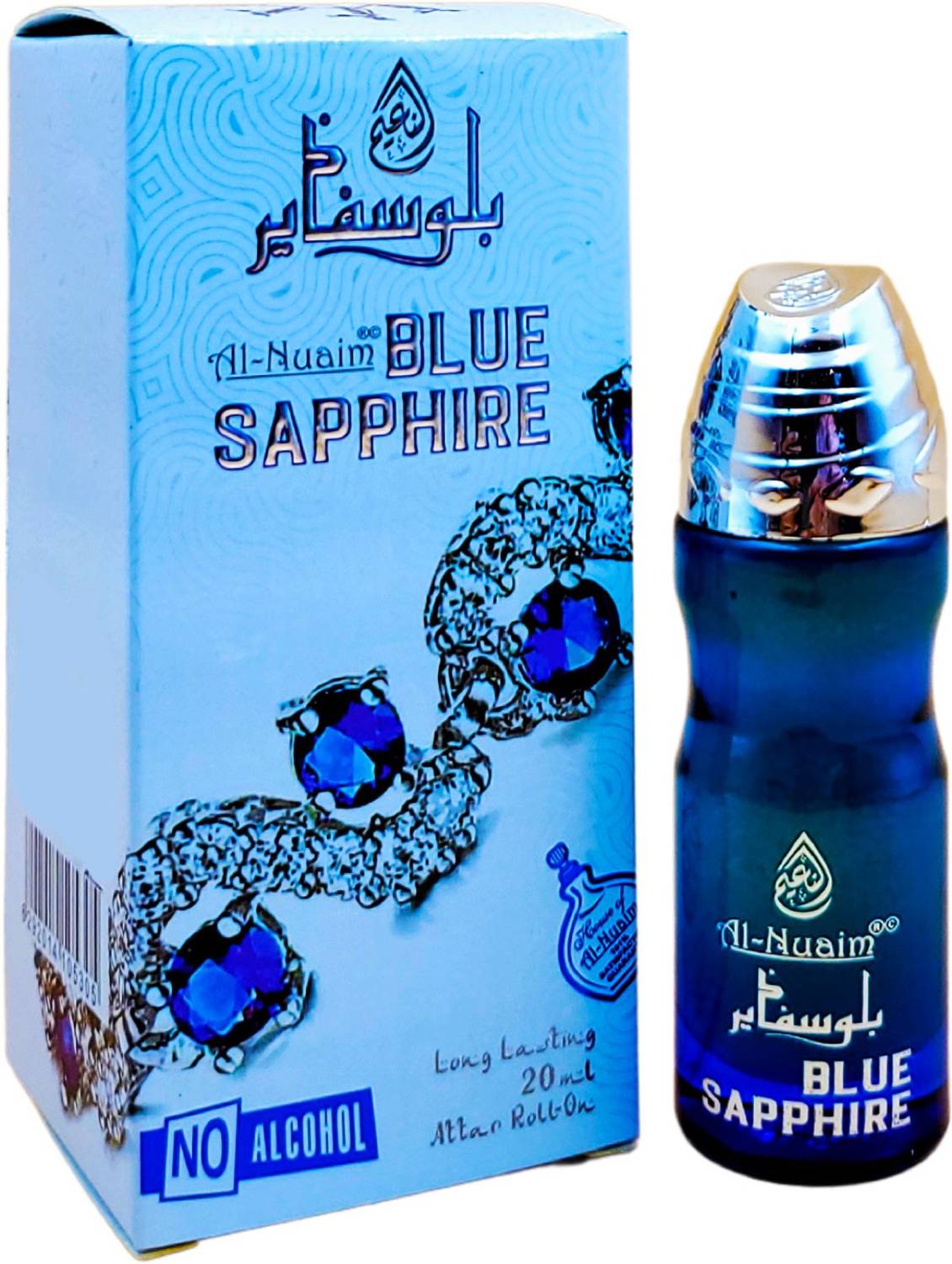 Al-Nuaim Eco series Blue Sapphire Alcohol Free Attar Roll On - 20ml Floral Attar