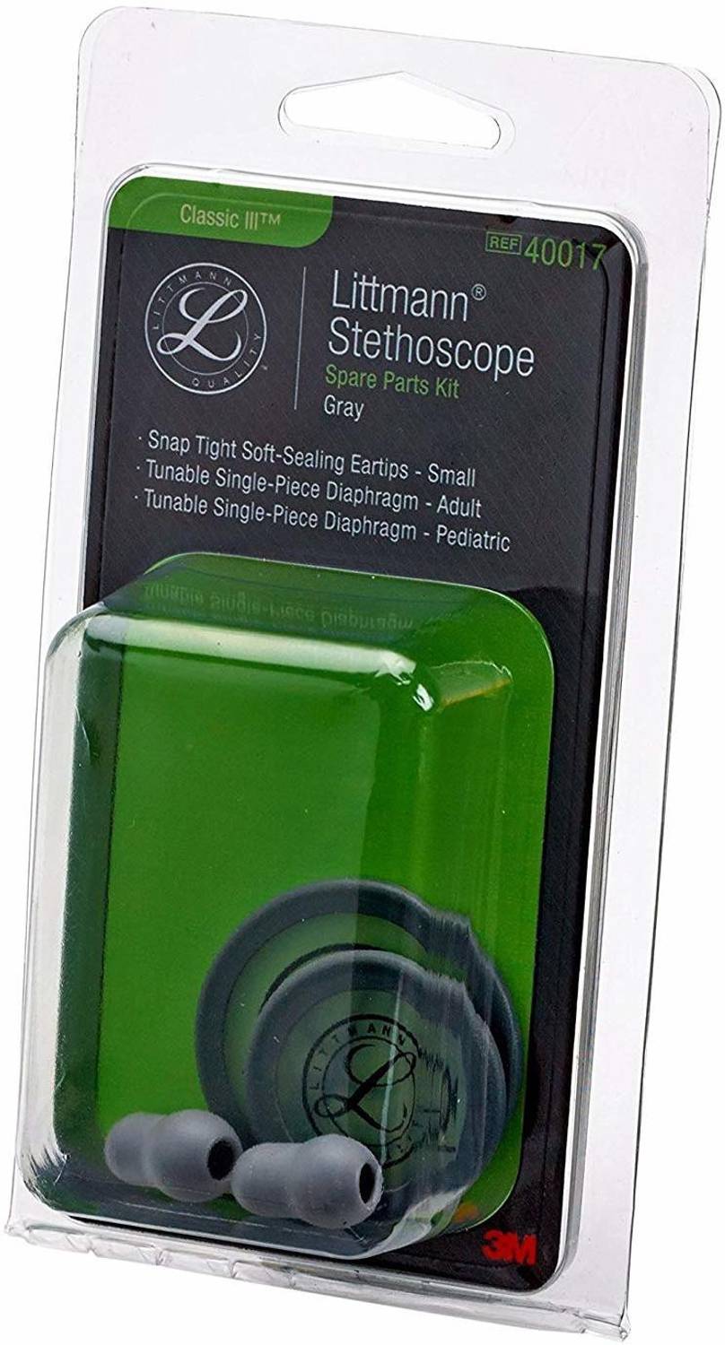 3M Littmann Stethoscope Spare Parts Kit, Classic III and Cardiology IV,40017 Stethoscope Case