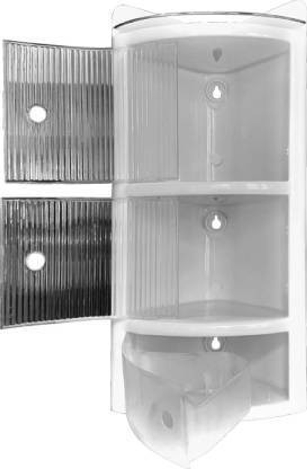 Image of URBAN CHOICE bathroom shelf corner rack cabinet Semi-recessed Medicine Cabinet