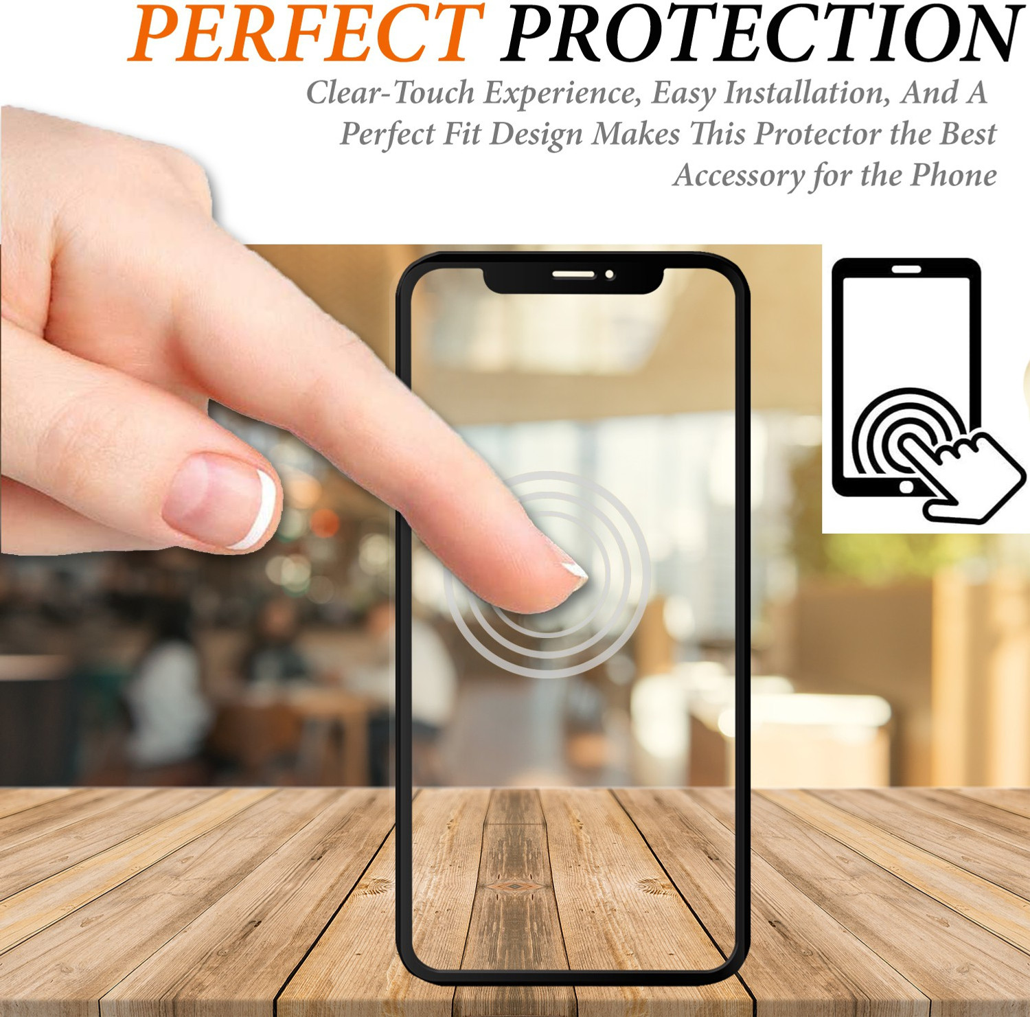 Image of Xester Edge To Edge Tempered Glass for Apple iPhone XR
