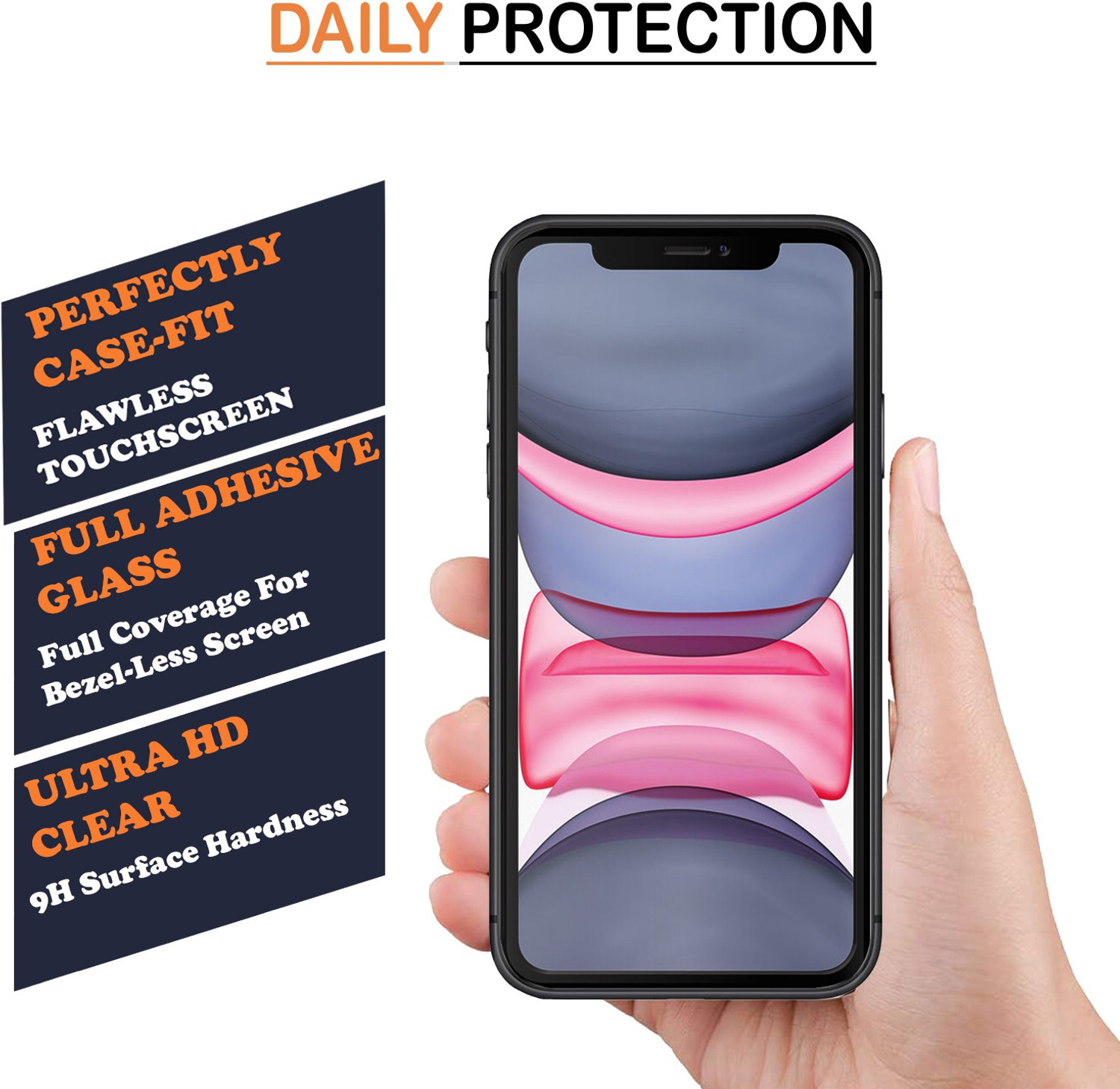 Image of Xester Edge To Edge Tempered Glass for Apple iPhone XR