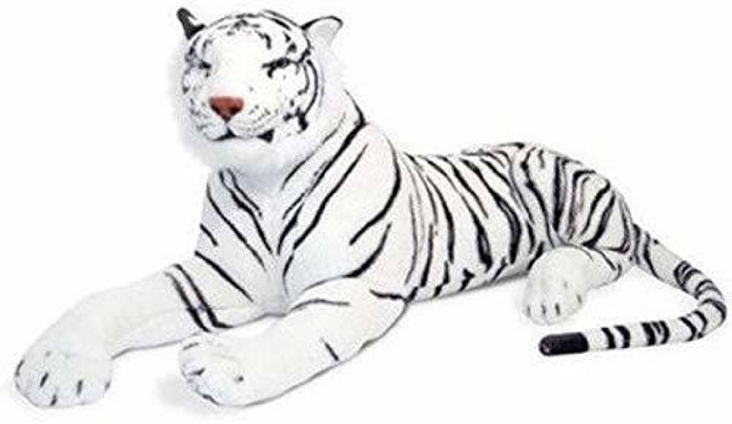 4AJ BAZAAR White Tiger Animal Soft Toy 40_cm - 40 cm