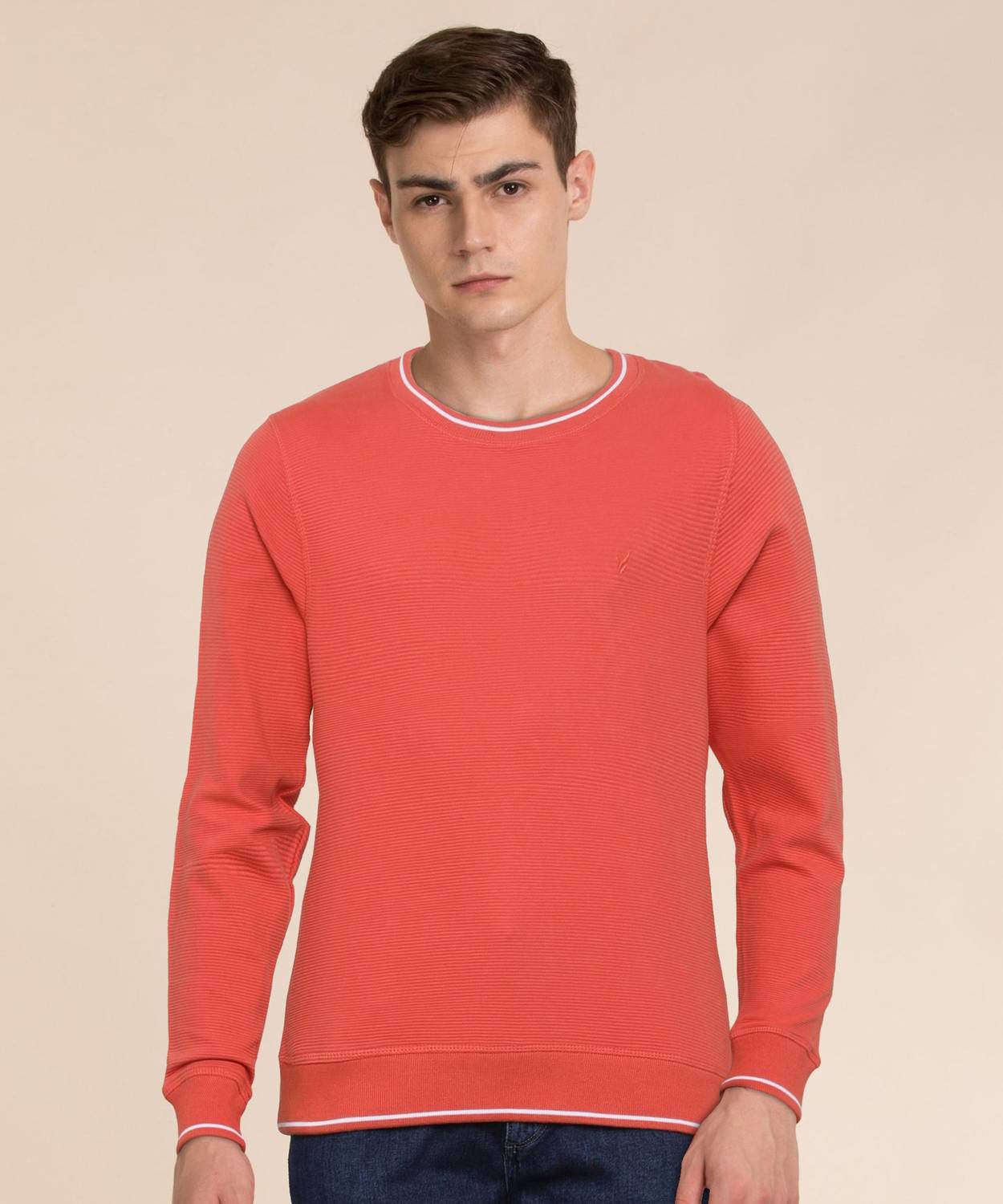 Blackberrys Full Sleeve Self Design Men Sweatshirt