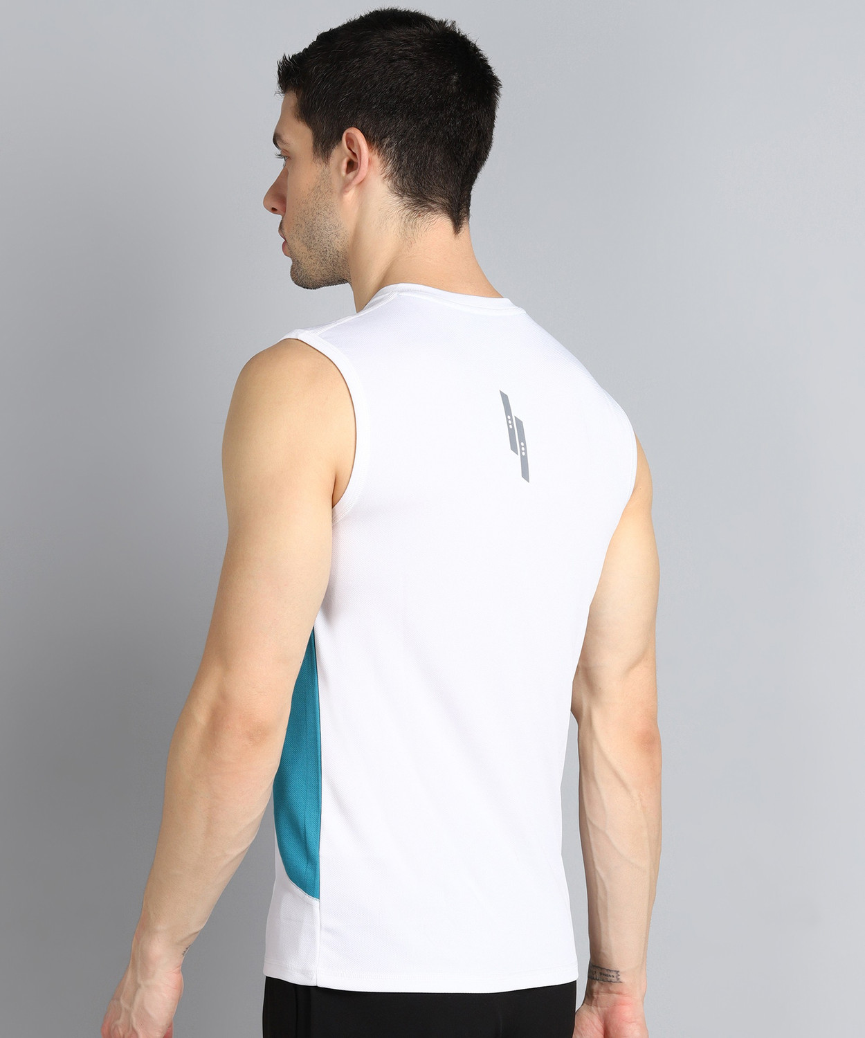 Image of BEPRO Solid Men Round Neck White T-Shirt