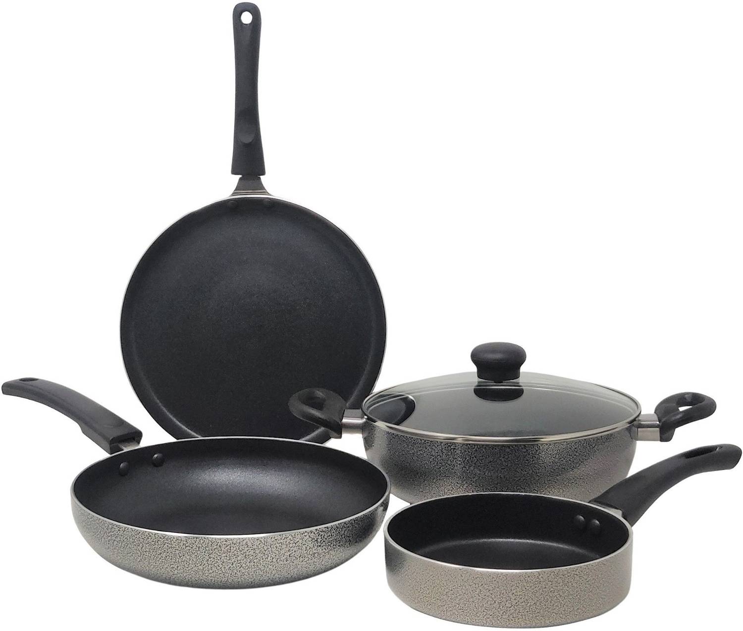 Kreme 4pcs Combo Non-Stick Coated Cookware Set — Fry Pans & Cookware Sets