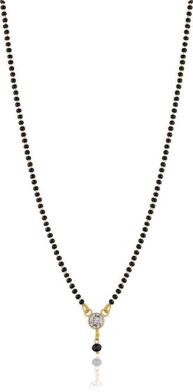 Bhumi09 Bhumi09 Gold Plated Diamond Mangalsutra For Women Alloy Mangalsutra