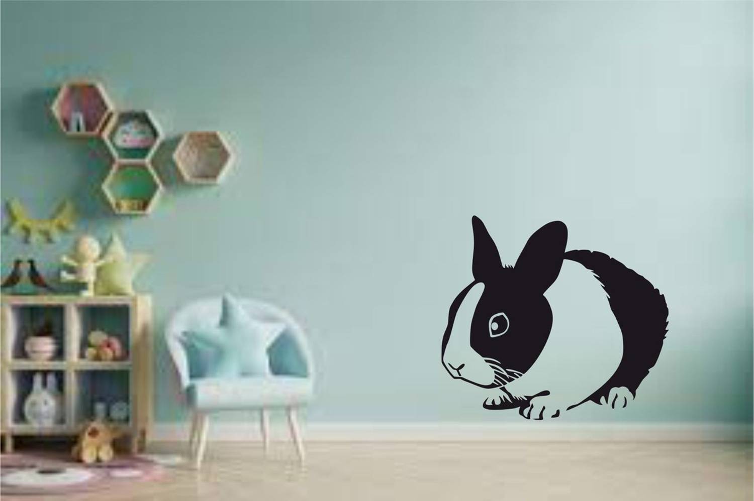 Nirantara Enterprises 91 cm Beautiful Rabbit Sticker And Whater
