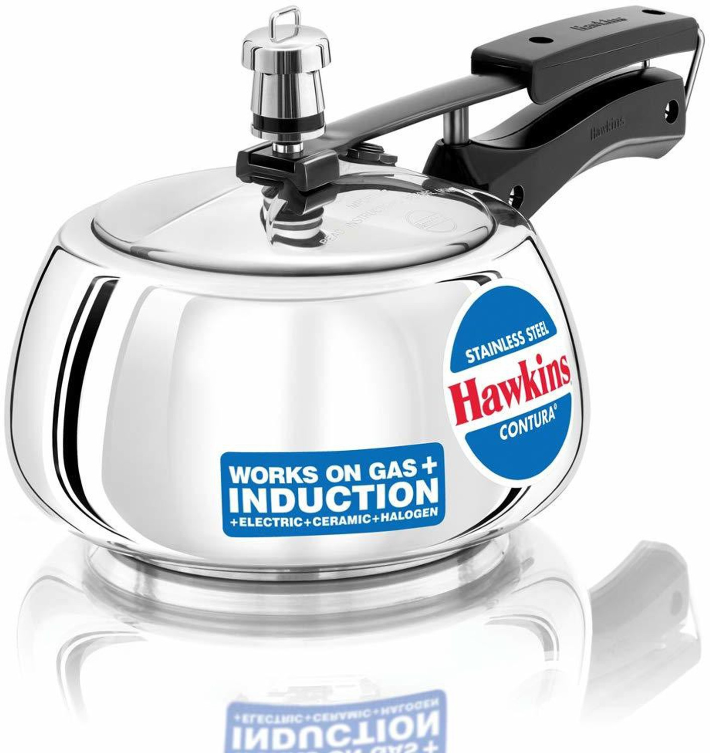 Image of Hawkins Hawkins Contura (SSC20)2 L, (SSC35) 3.5 L, Induction Bottom 2 L, 3.5 L Inner Lid Induction Bottom Pressure Cooker