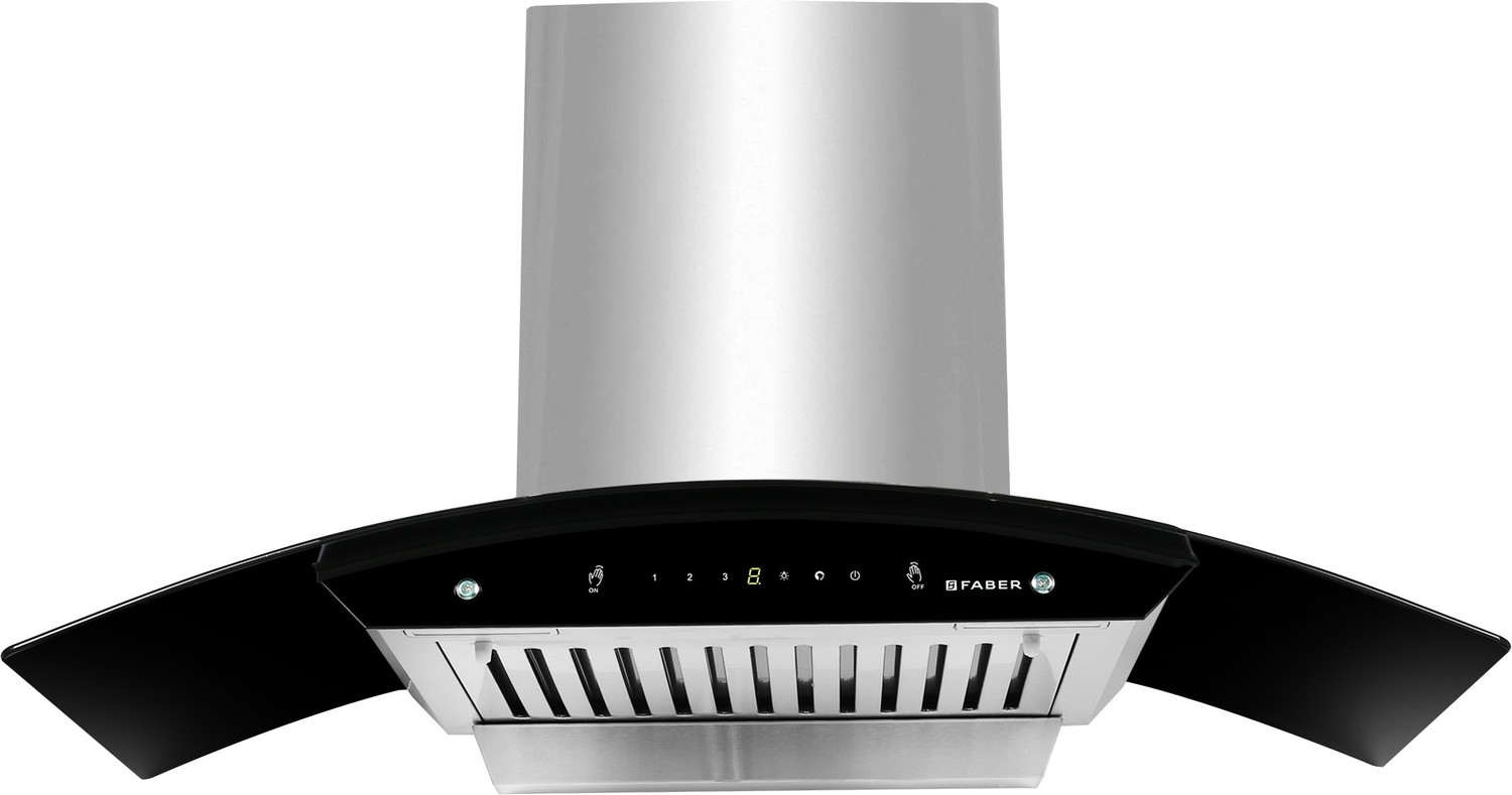 Image of FABER Hood Zest HC SC SS 90 Auto Clean Wall Mounted Stainless Steel 1100 CMH Chimney