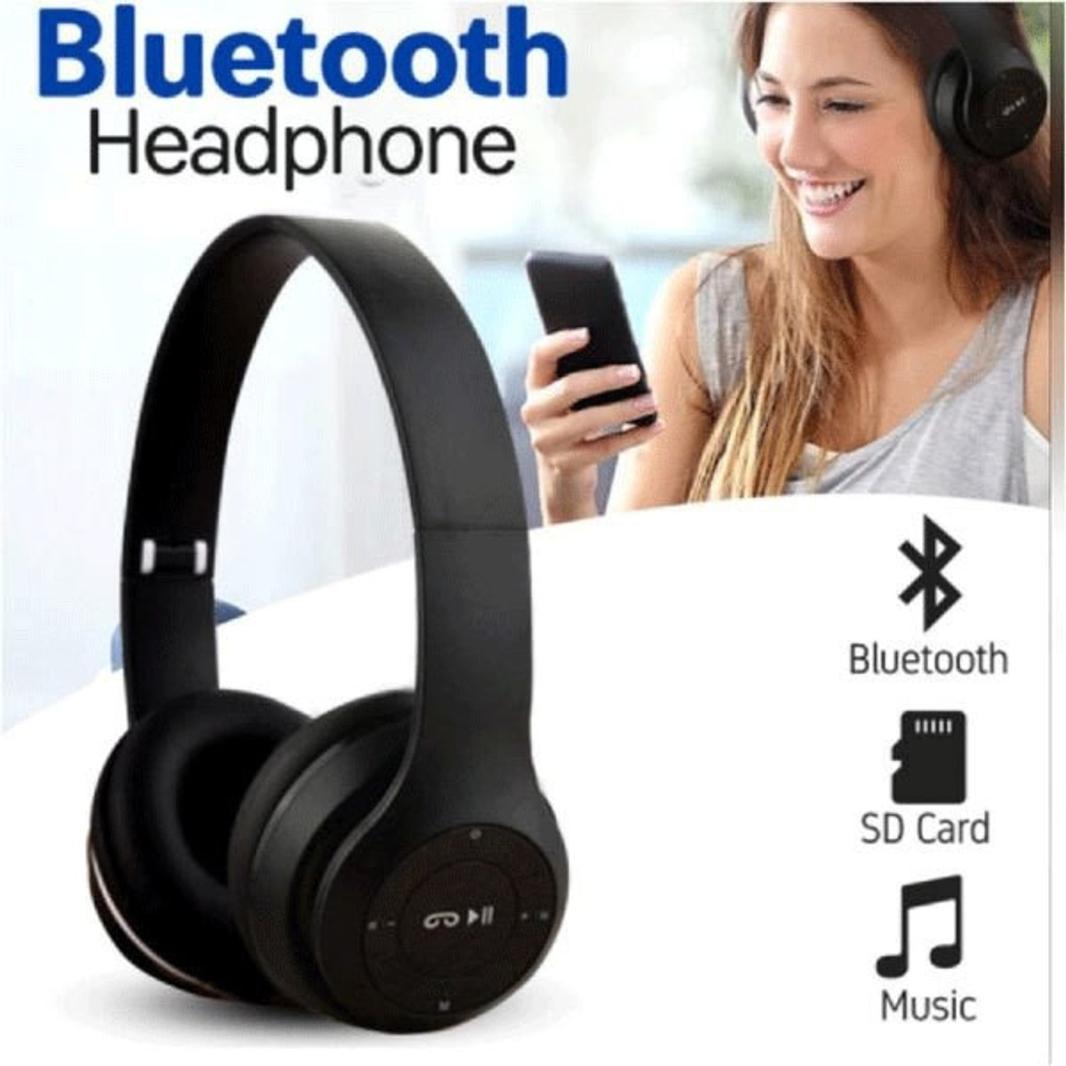 Image of Treadmill SPORTS RUNNING HEADPHPONE Sweatproof for Running, Gym, Workout Bluetooth