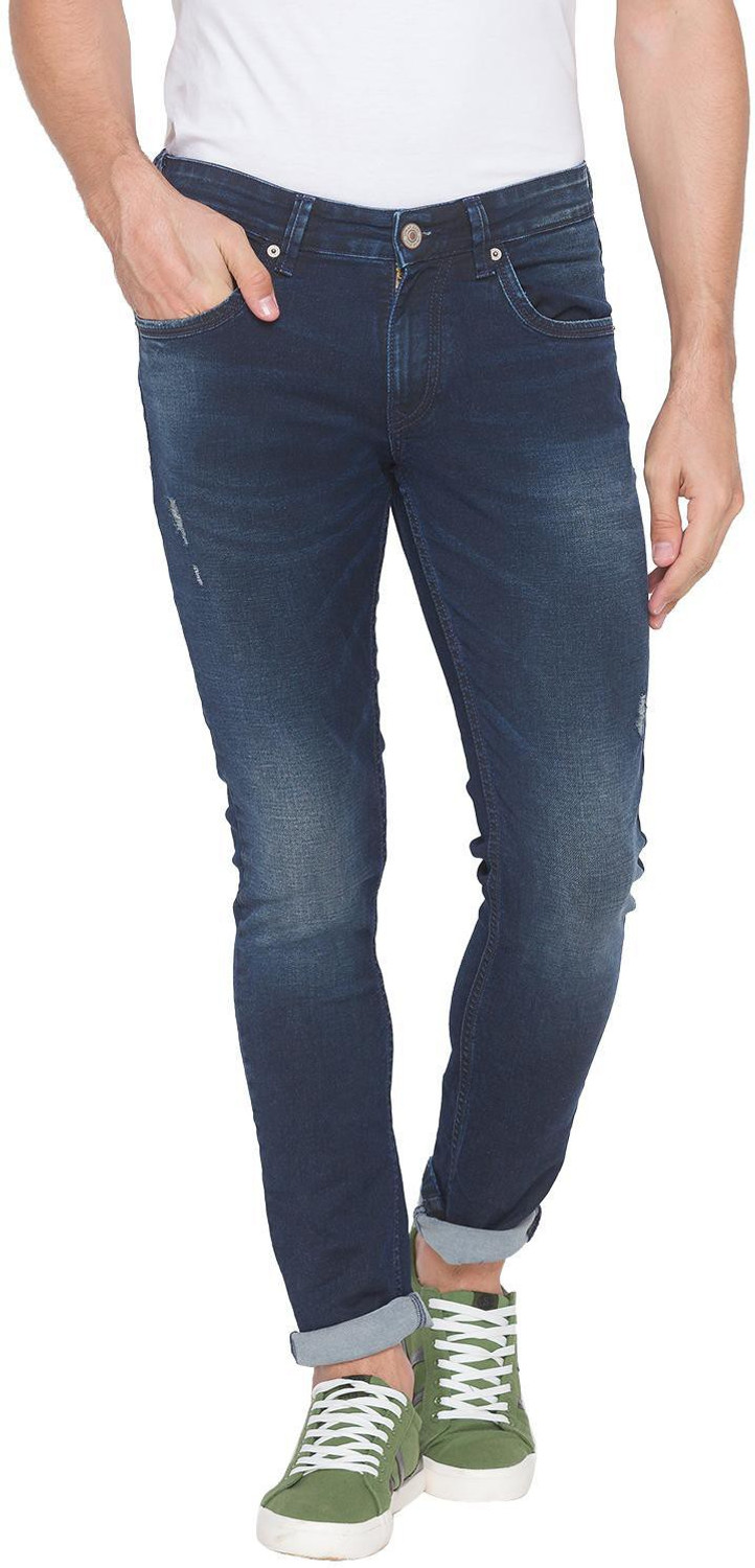 Image of Spykar Slim Men Blue Jeans