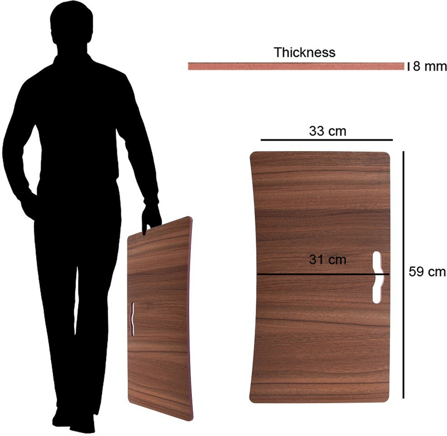 Image of Bloriza 460 STUDY PAD WOODEN STUDY PADS FOR STUDENTS COMFORTABLE TO TAKE ANYWHERE.BROWN COLOUR DRAWING HARDBOARD.