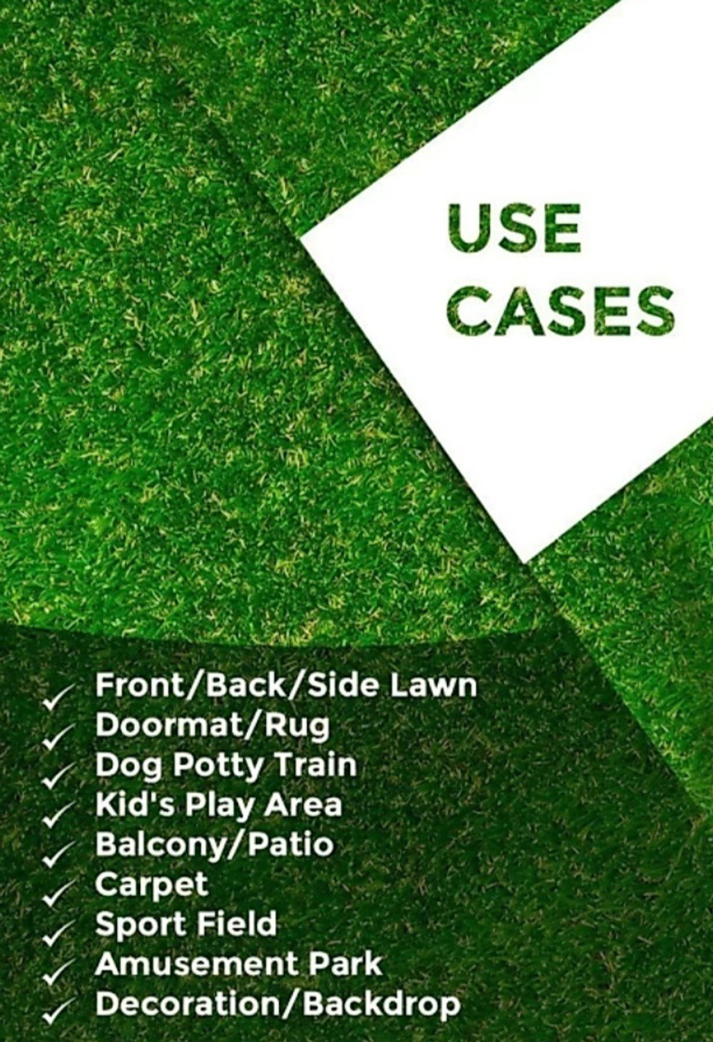 Image of Flipkart SmartBuy Artificial Grass, PP (Polypropylene) Floor Mat