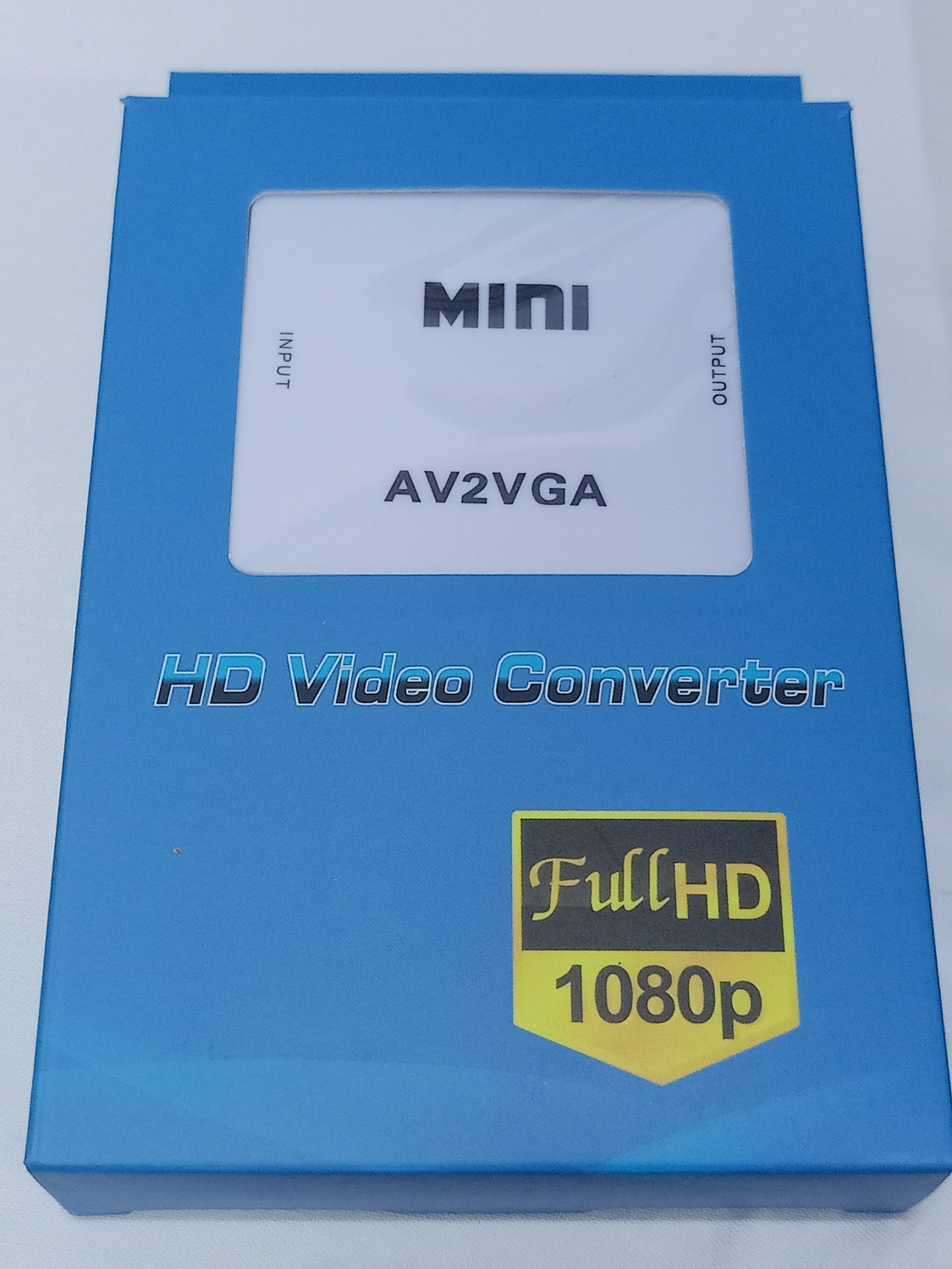 Image of TERABYTE Mini AV to VGA Converter, Setup Box connect to VGA LED Monitors, AV RCA to VGA Video with Audio to PC HDTV Converter Media Streaming Device